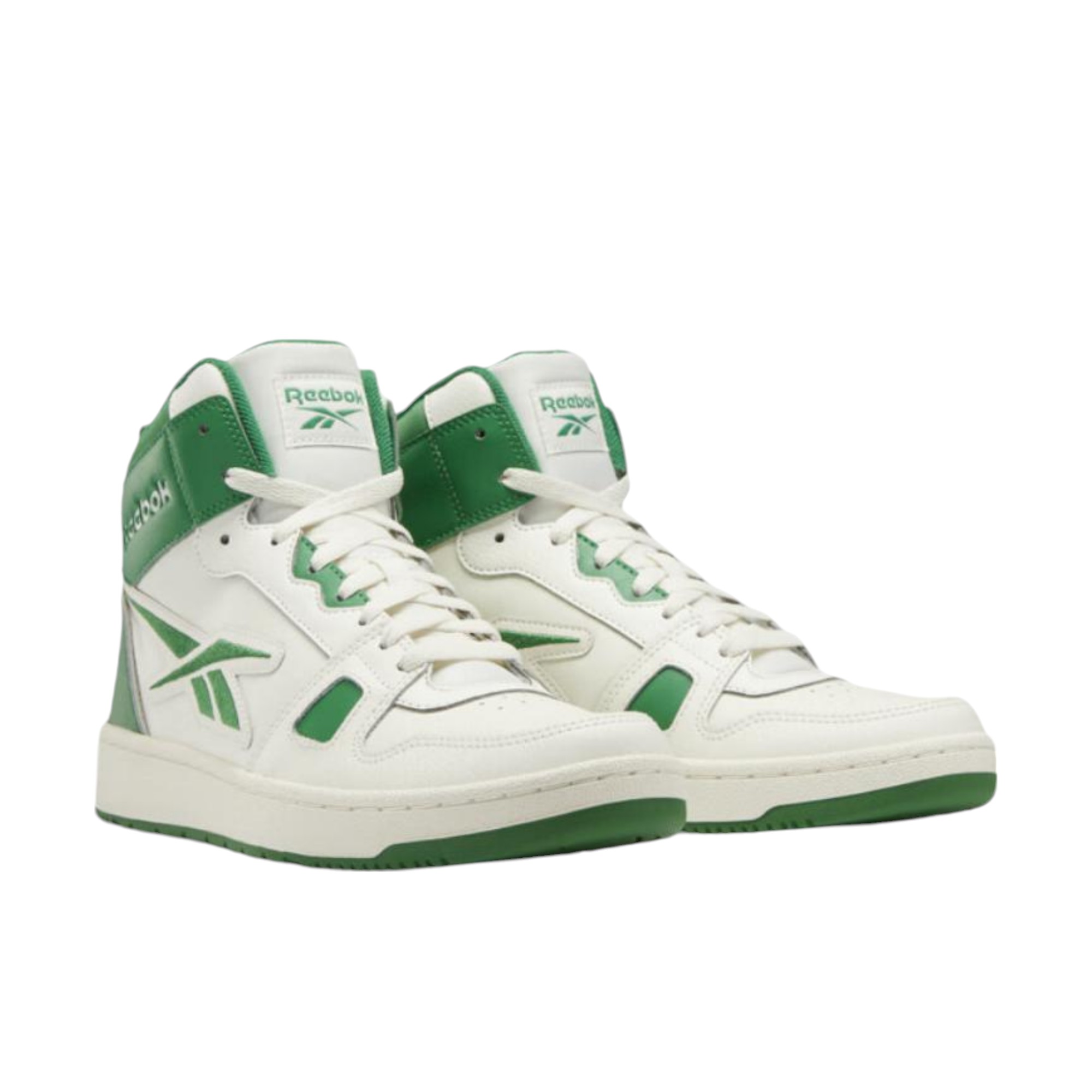 Reebok Resonator Vintage Basketball Shoes Unisex Mid-Top White/Green