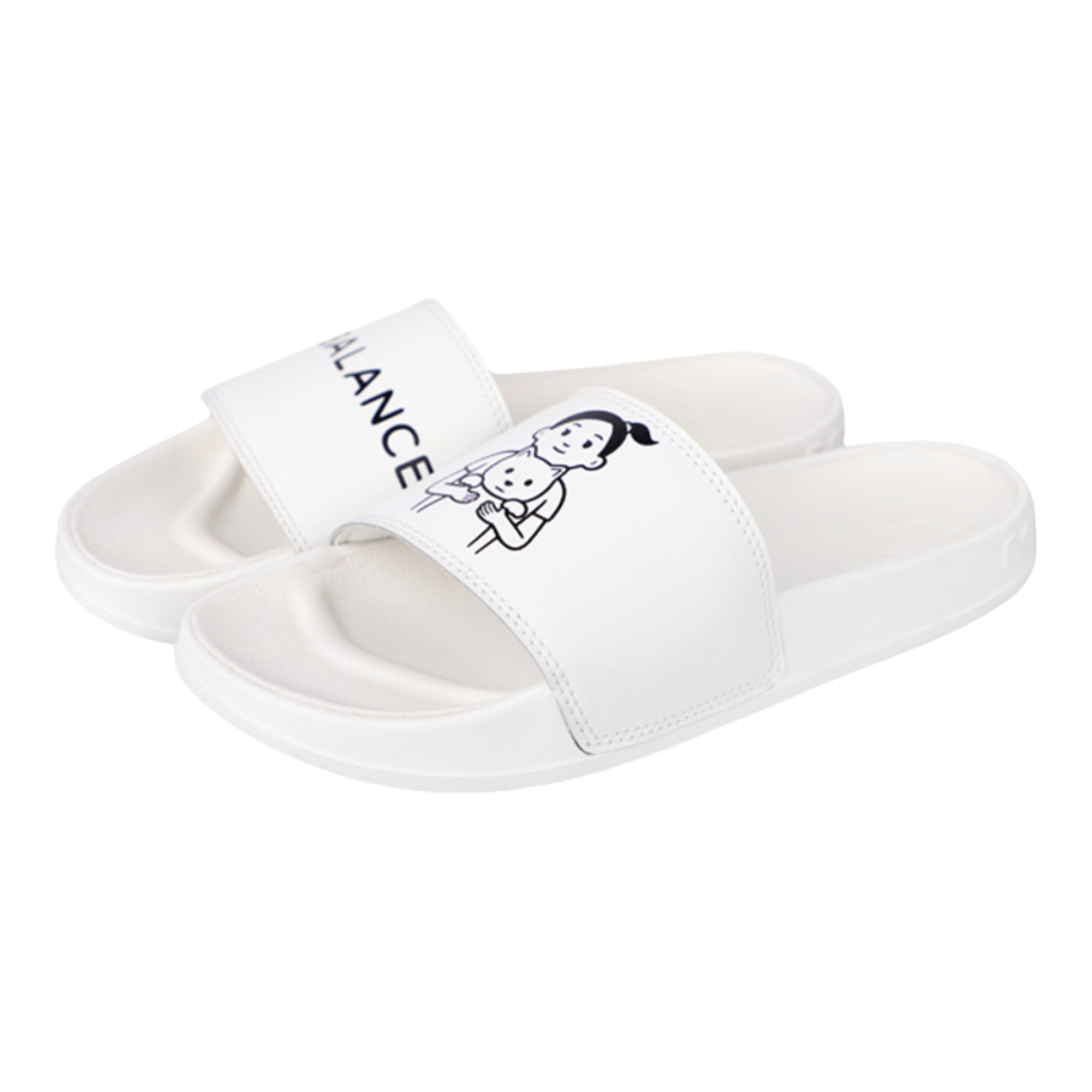 Noritake X New Balance NB 200 Slide Slippers Women's White