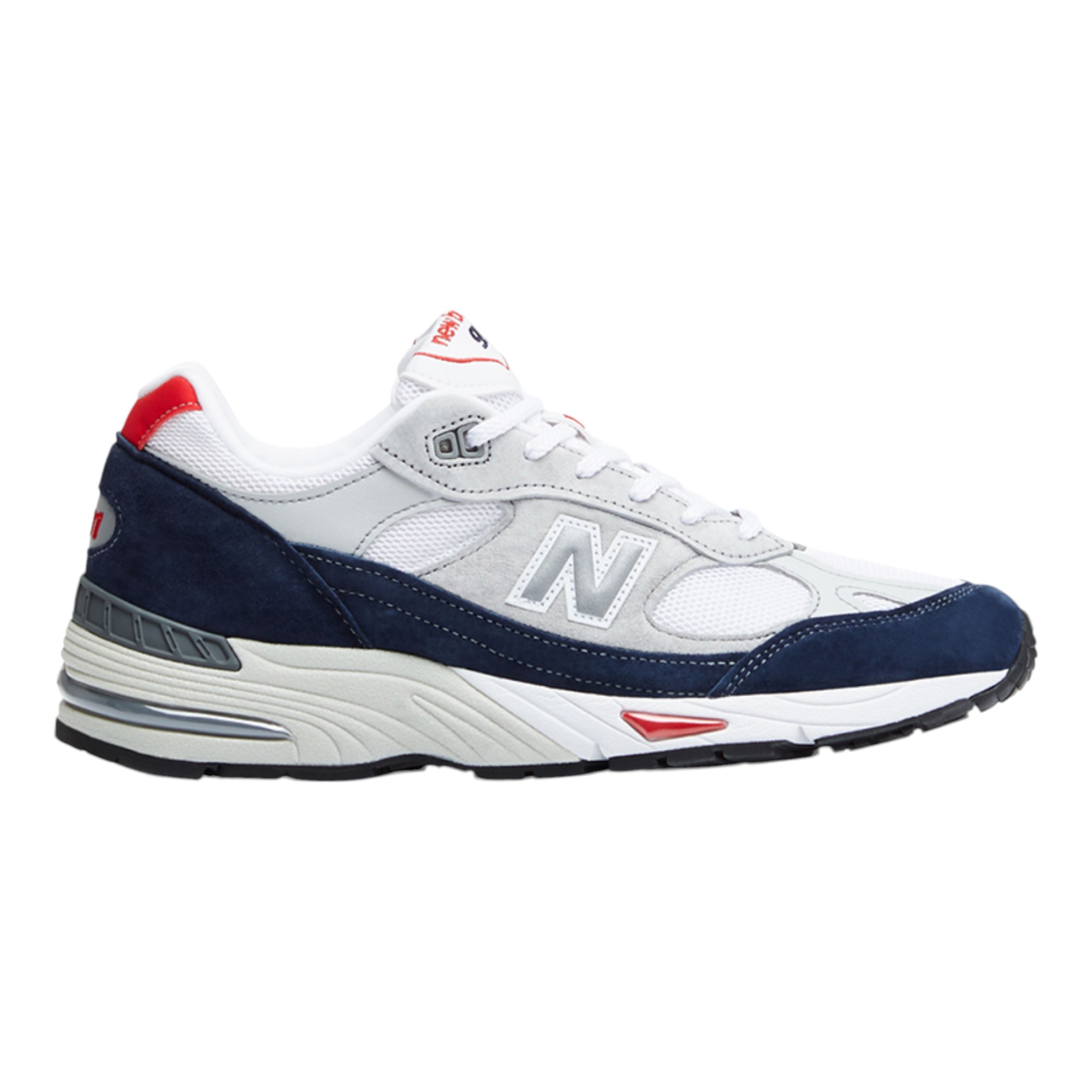 New Balance 991 Grey Navy Red