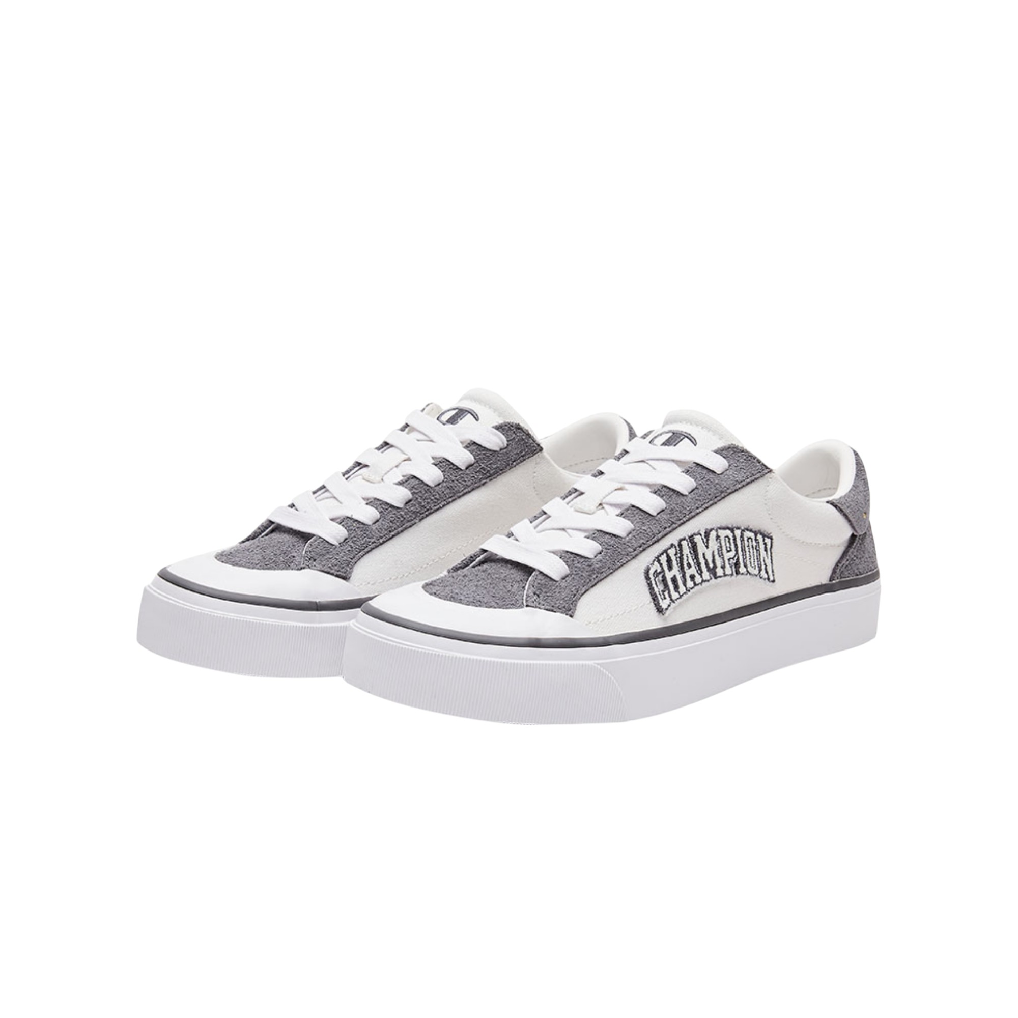 Champion Campus Star 1.0 Skateboard Shoes Men Low-Top Smoke Gray/Lily White