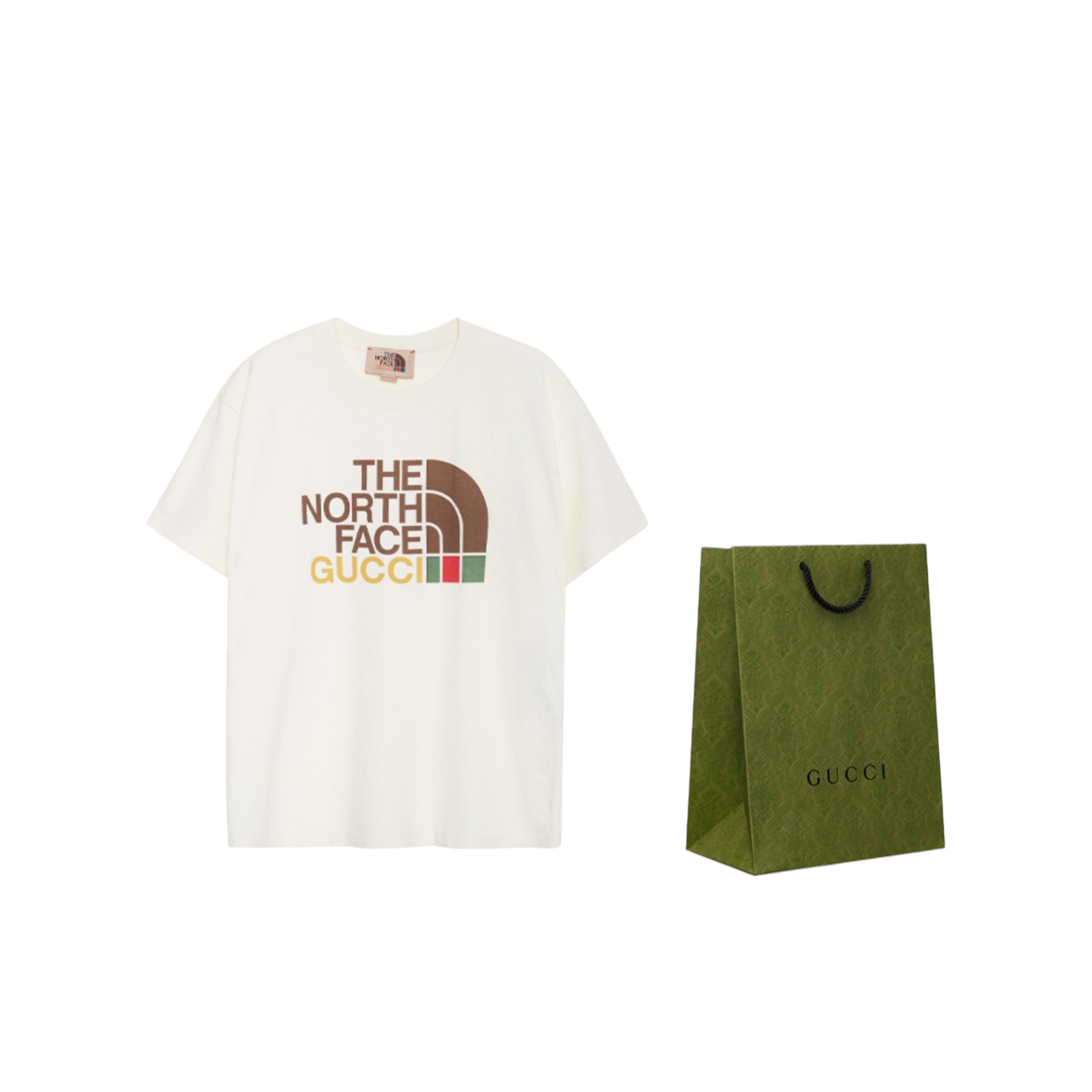 The North Face GUCCI X The North Face T-Shirts Men Ivory White