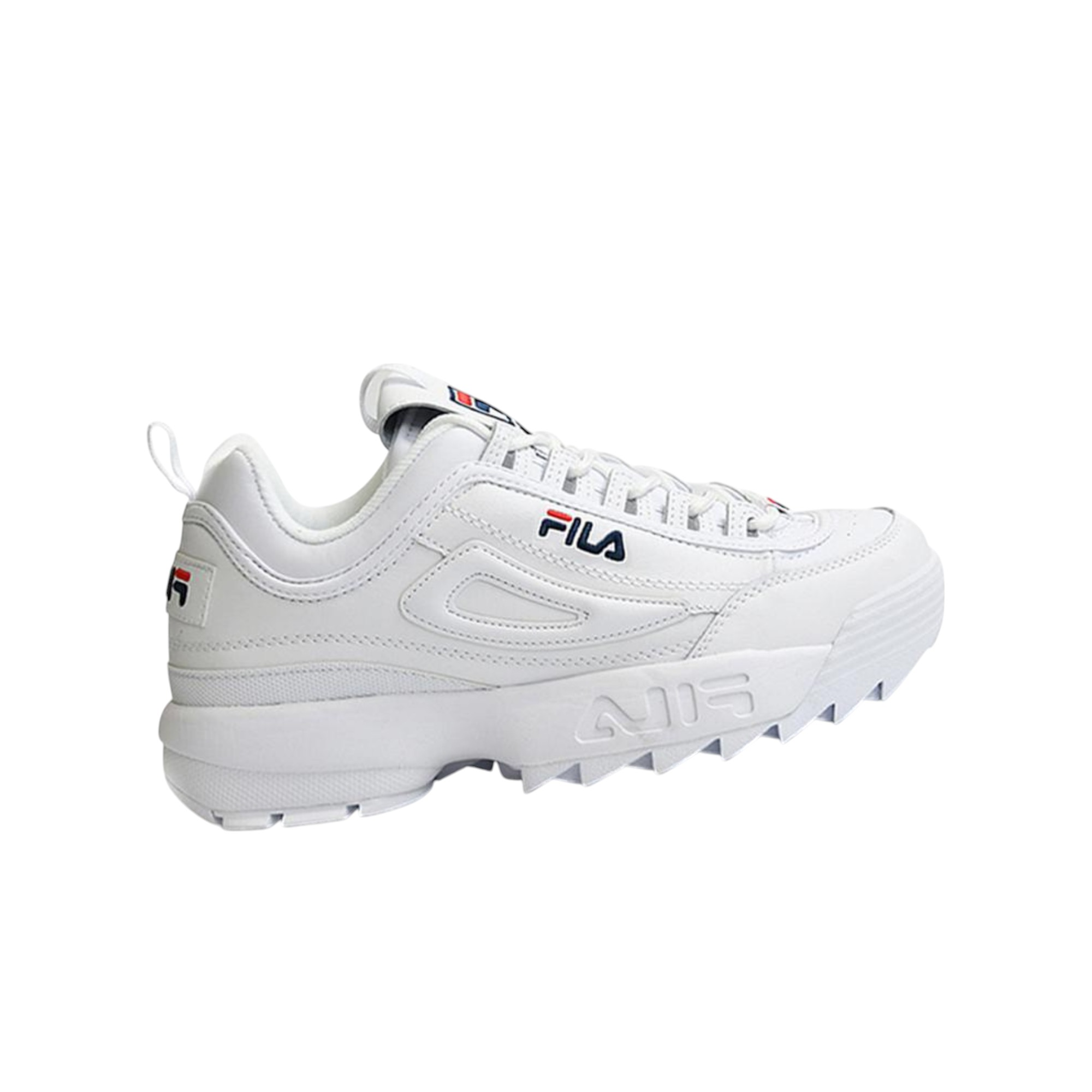 FILA Disruptor 2 White Navy Red Women's