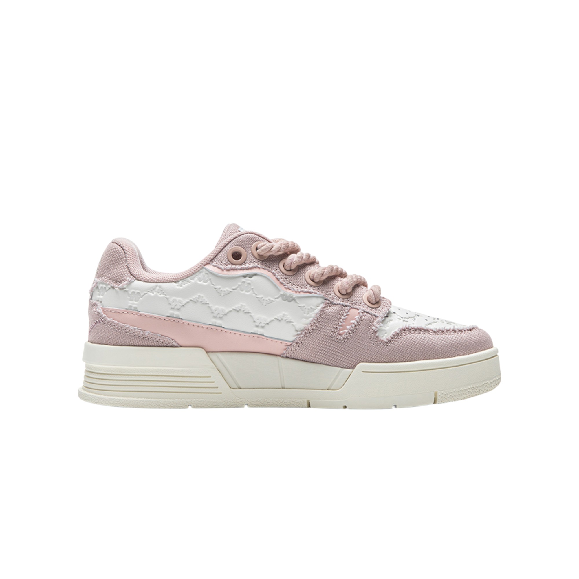 Kappa Skateboard Shoes Women's Low-Top Pink/White