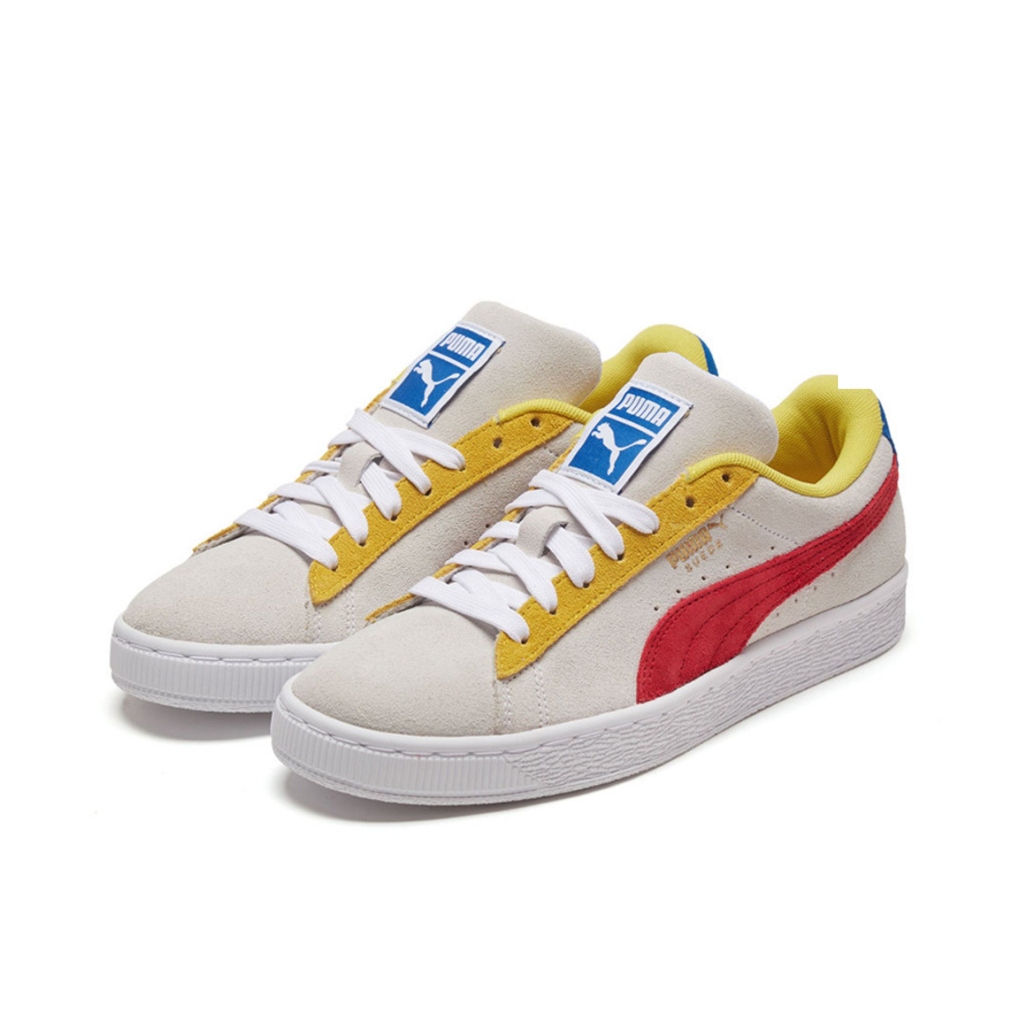 PUMA Suede Skateboard Shoes Unisex Low-top White/gray/red/yellow/blue