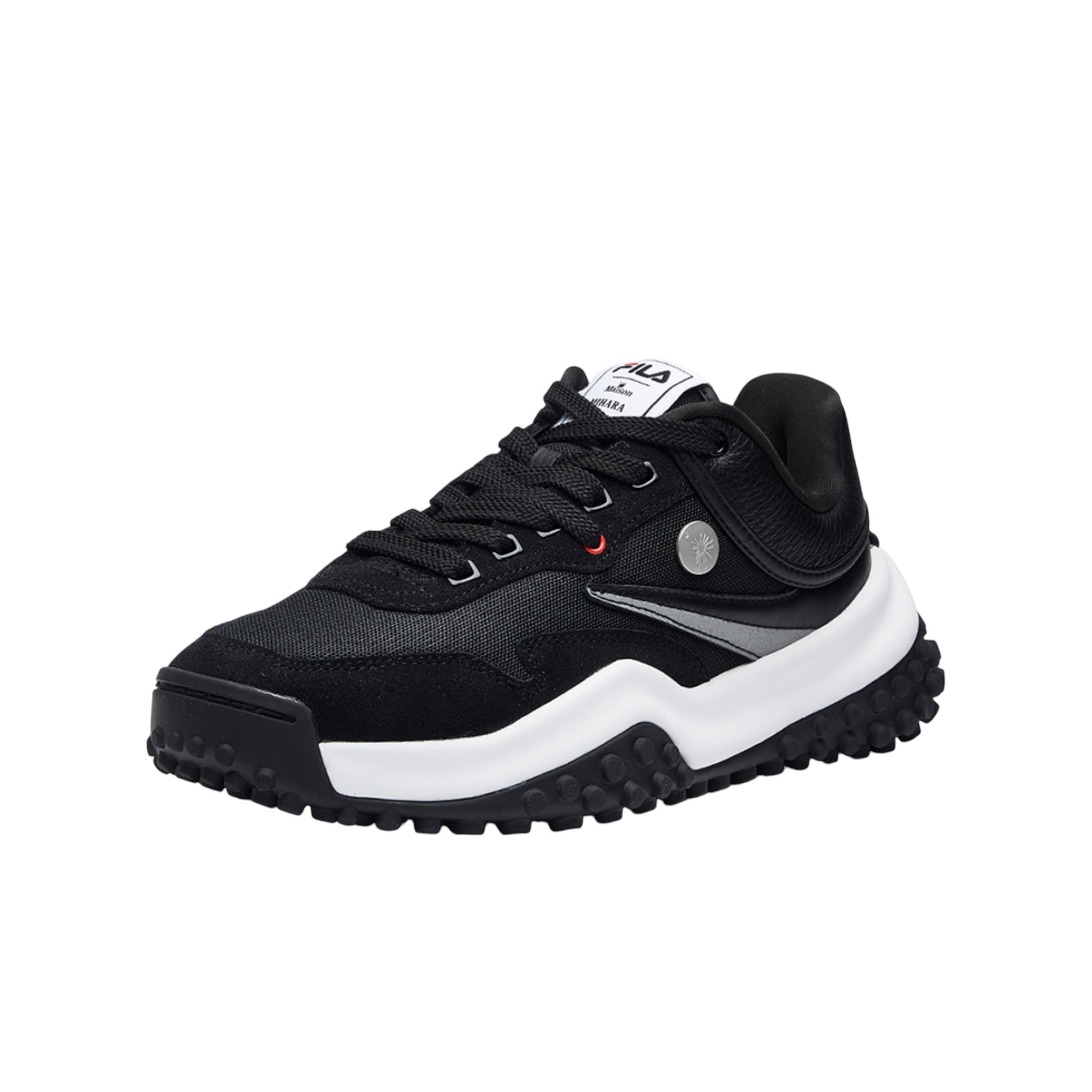 Mihara Yasuhiro X FILA T1 Chunky Sneakers Men Low-Top Black