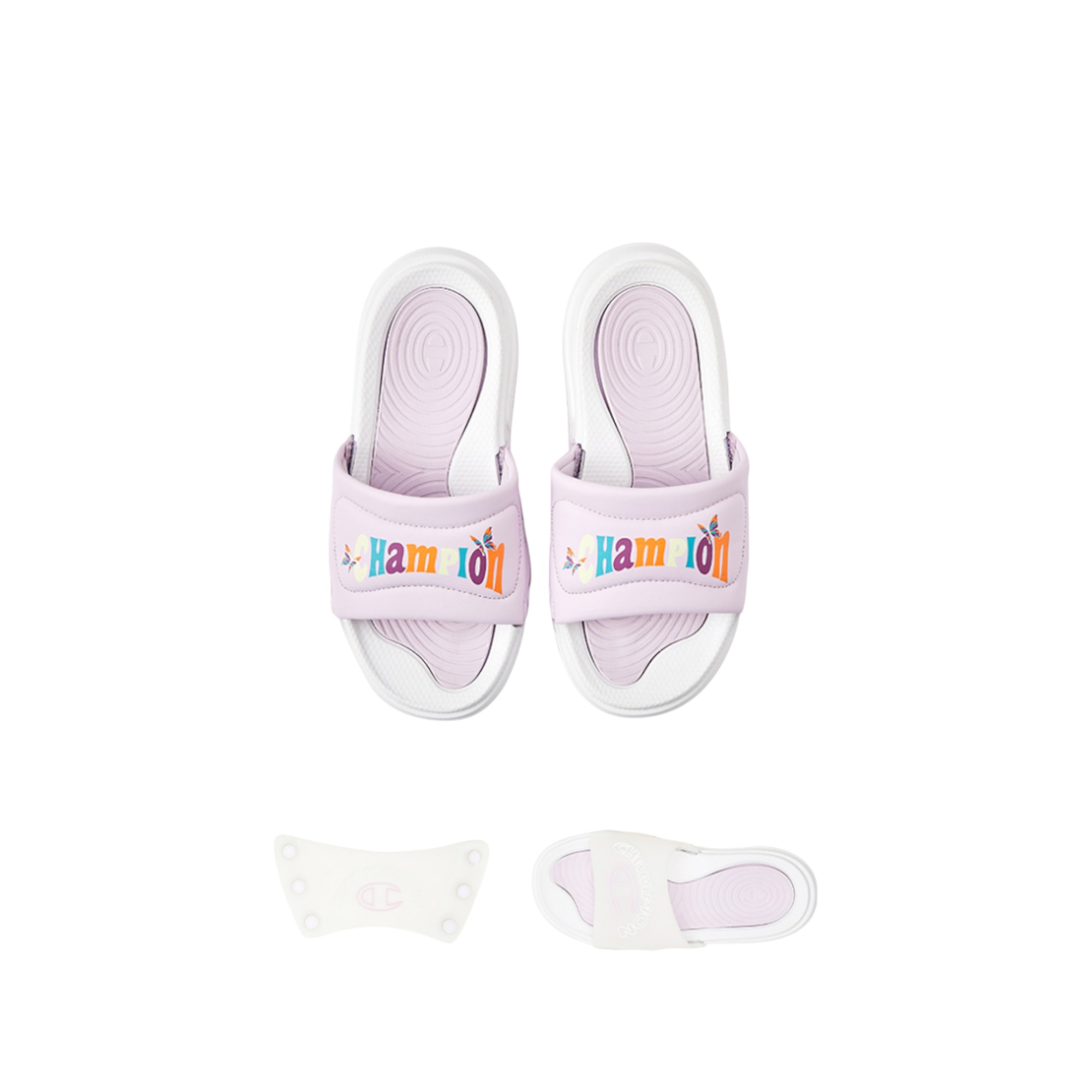 Champion Slide Slippers Women's Champion White/Dusk Purple