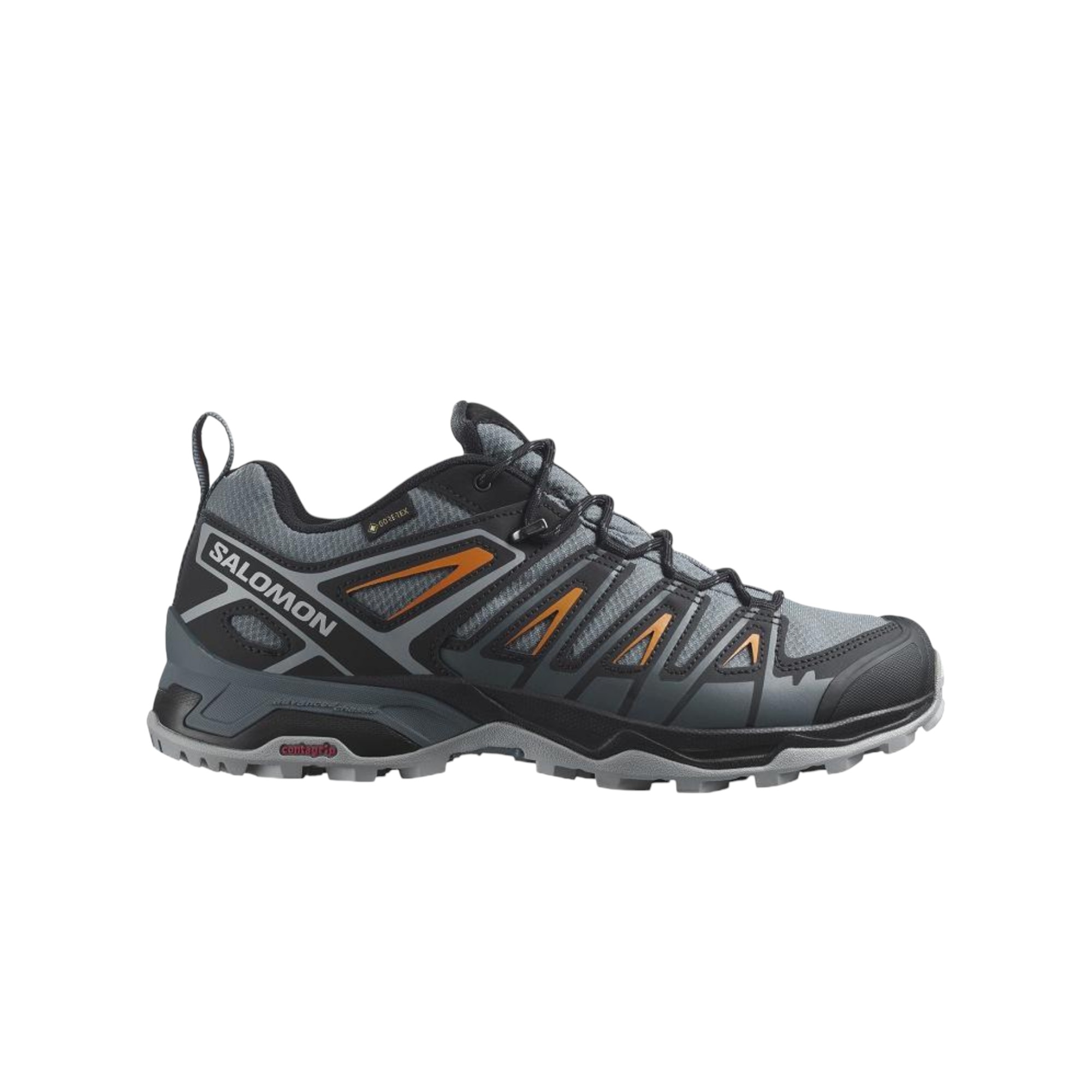 SALOMON X Ultra Pioneer Hiking / Trekking Shoes Men Low-Top Gray Black