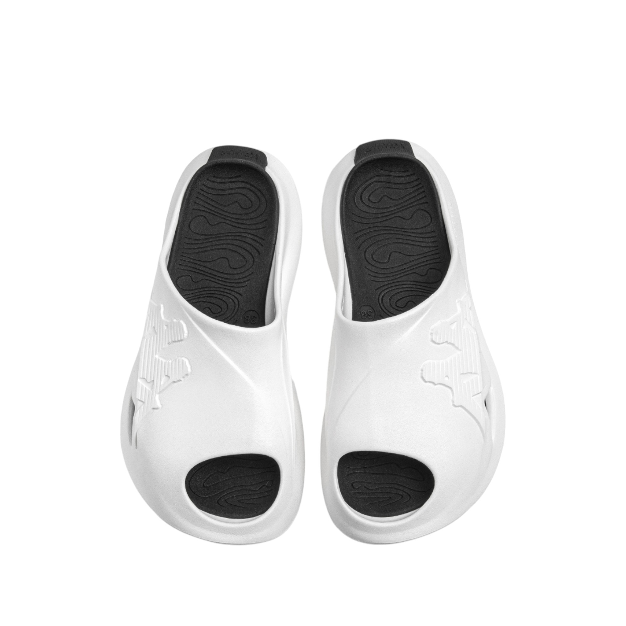 Kappa Slide Slippers Unisex White/Black