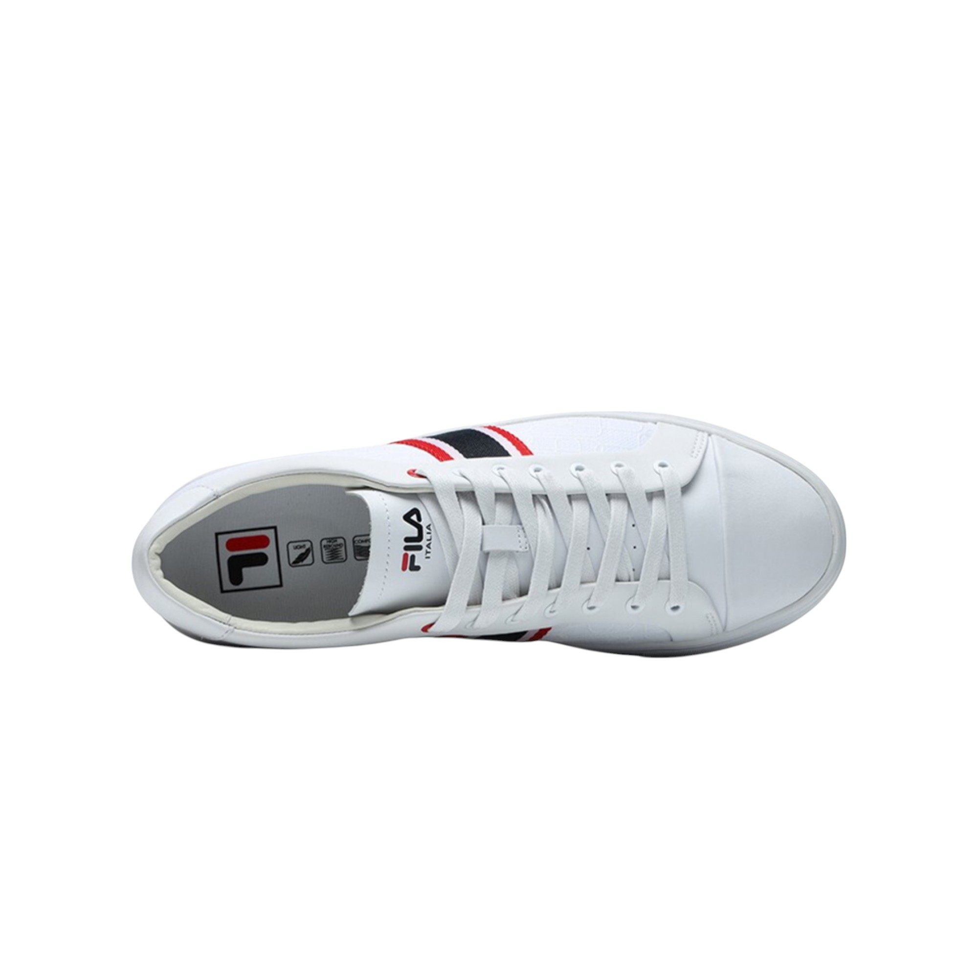 FILA 1911 Skateboard Shoes Men Low-Top FILA White