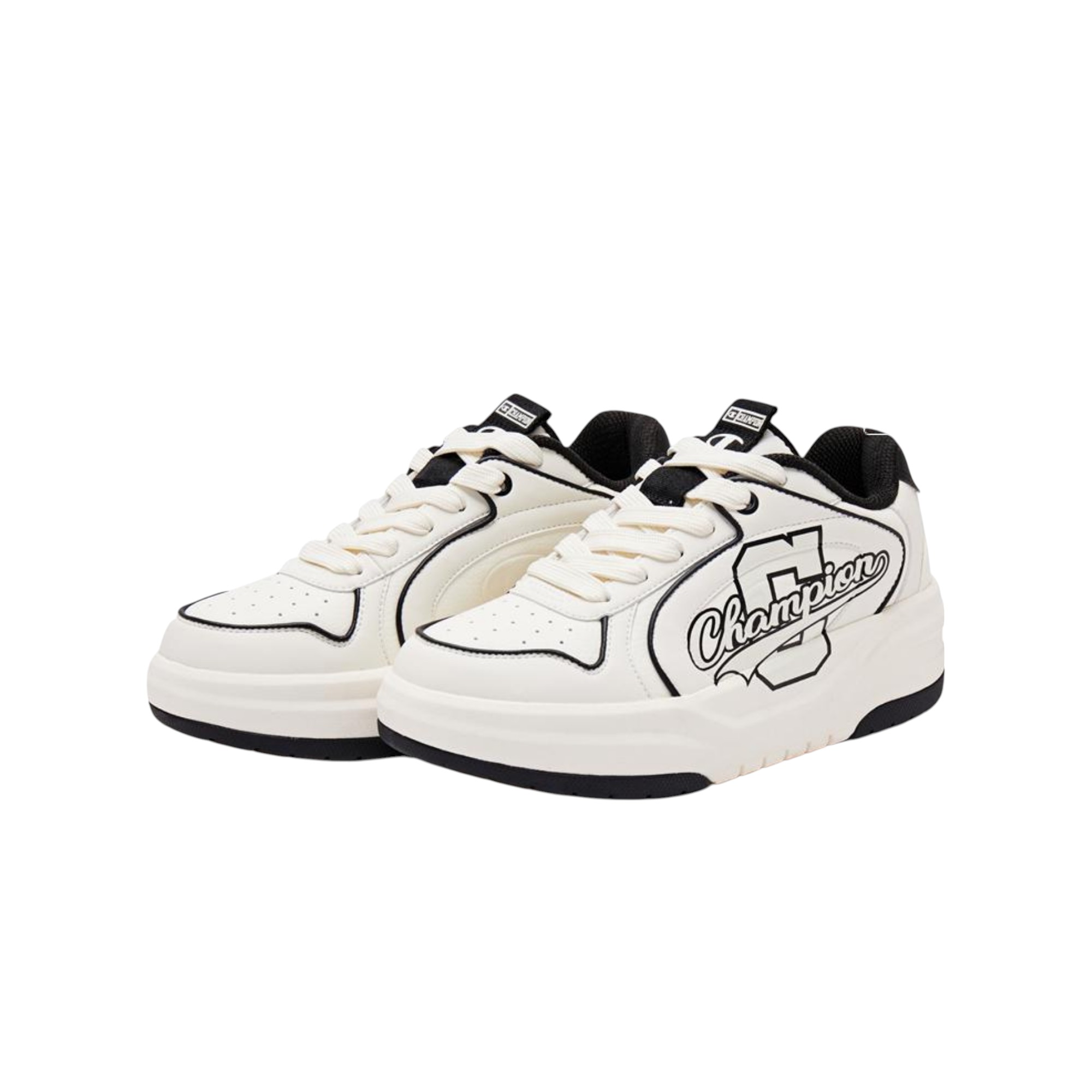 Champion Skateboard Shoes Men Low-Top Black/White