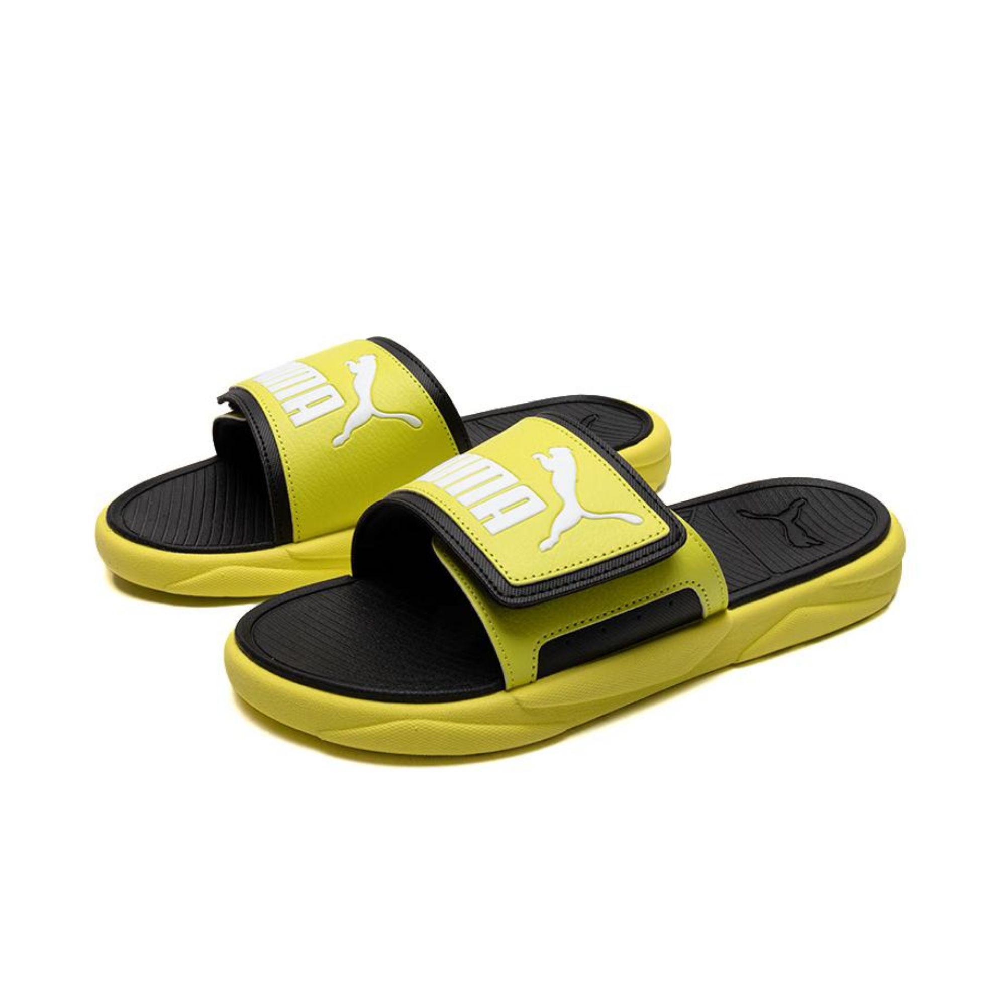 PUMA Royalcat Flip-flops Unisex Lime Green - PUMA White - Black