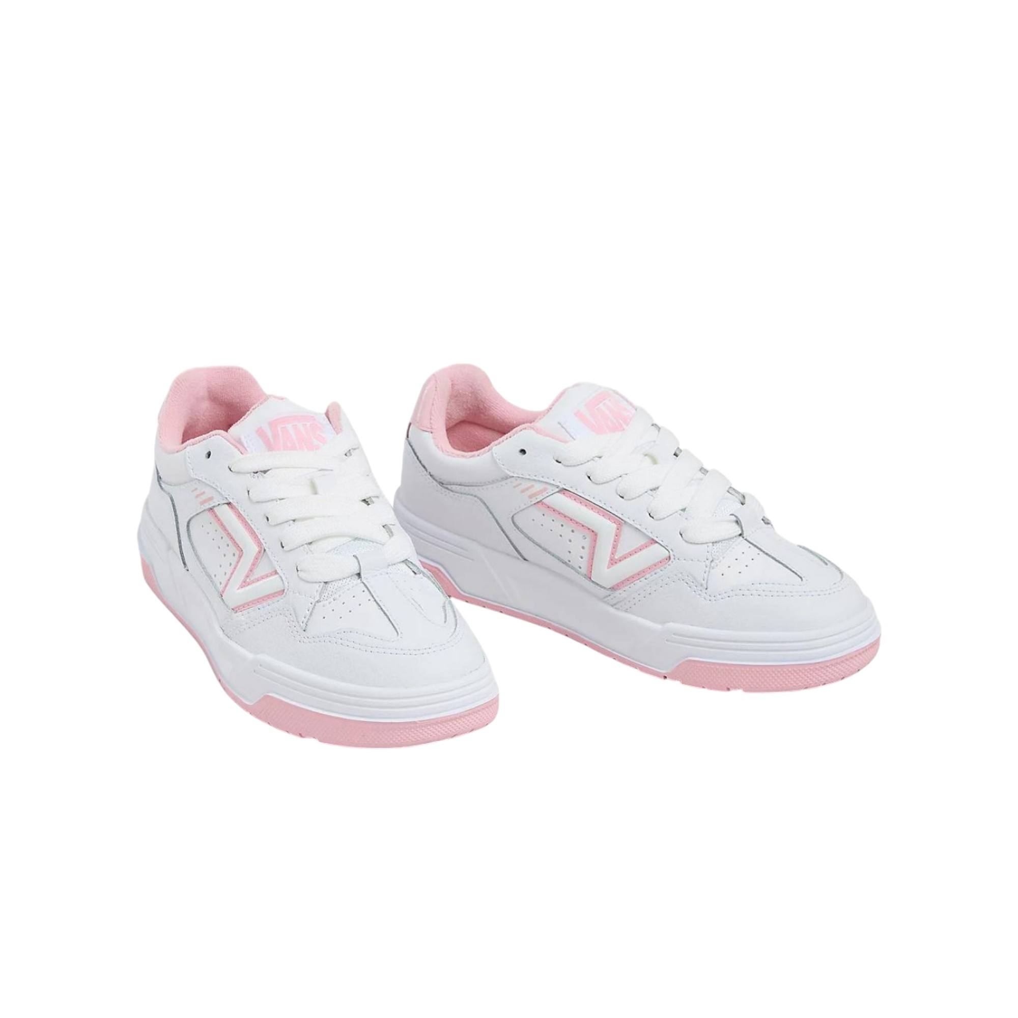 Vans Upland Skateboard Shoes Unisex Low-Top White/Pink