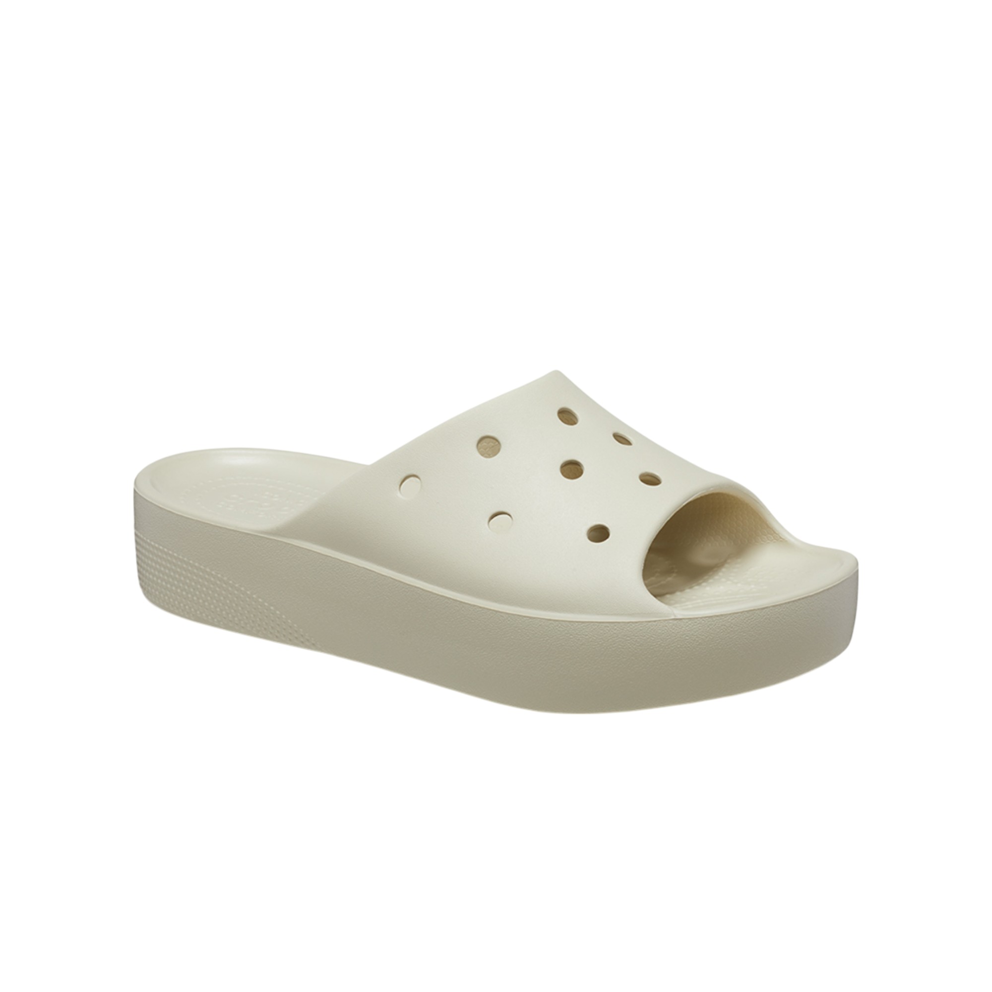 Crocs Women's Classic Platform Slide 'Bone'