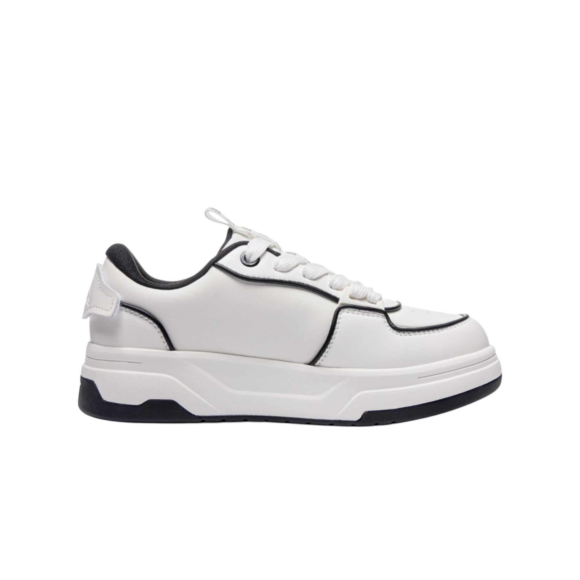 Kappa Skateboard Shoes Unisex Low-Top White/Black