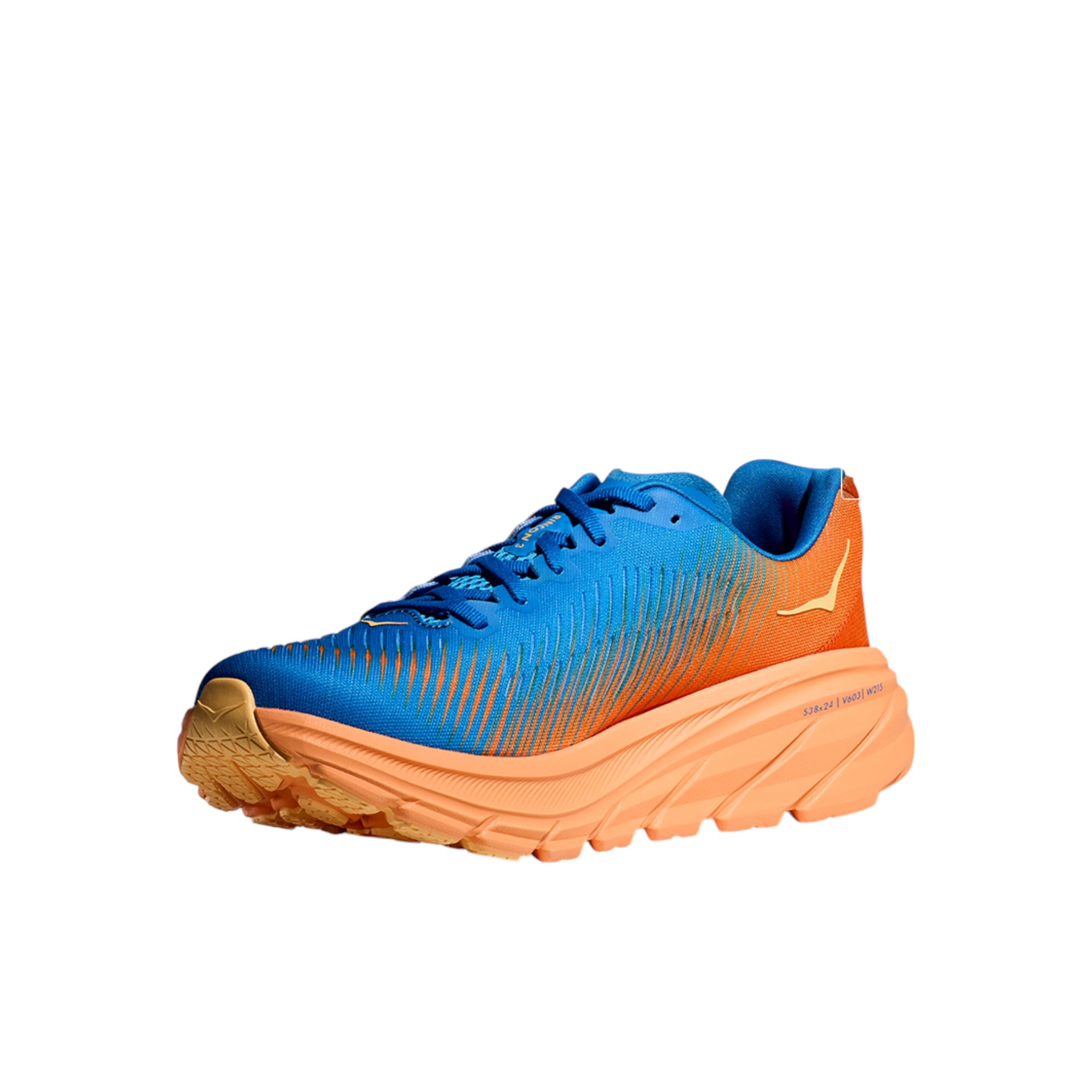 HOKA ONE ONE Rincon 3 Running Shoes Men Low-Top Blue/Orange