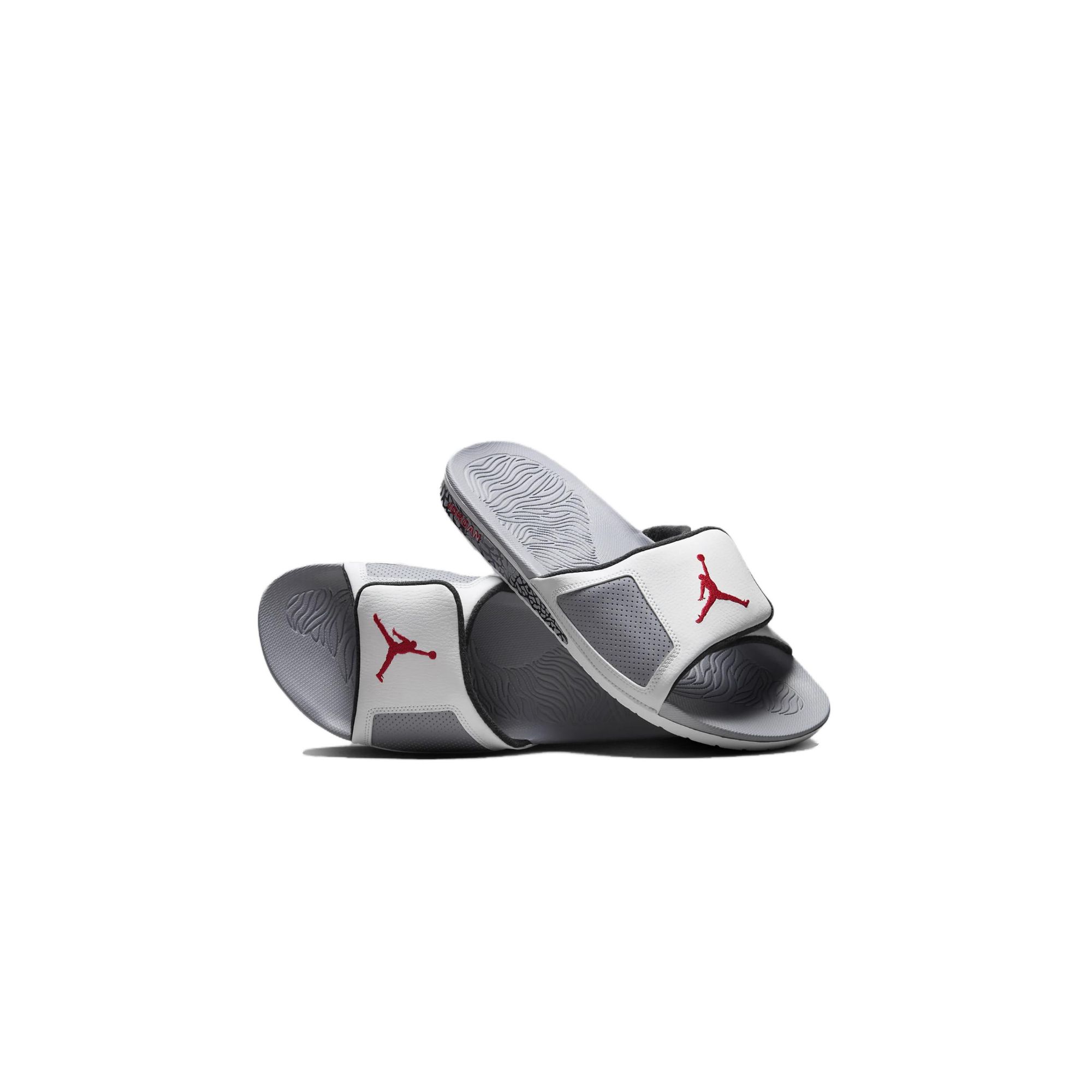 Jordan Hydro 3 Flip-flops Men Top White/cement Gray/black/fire Red