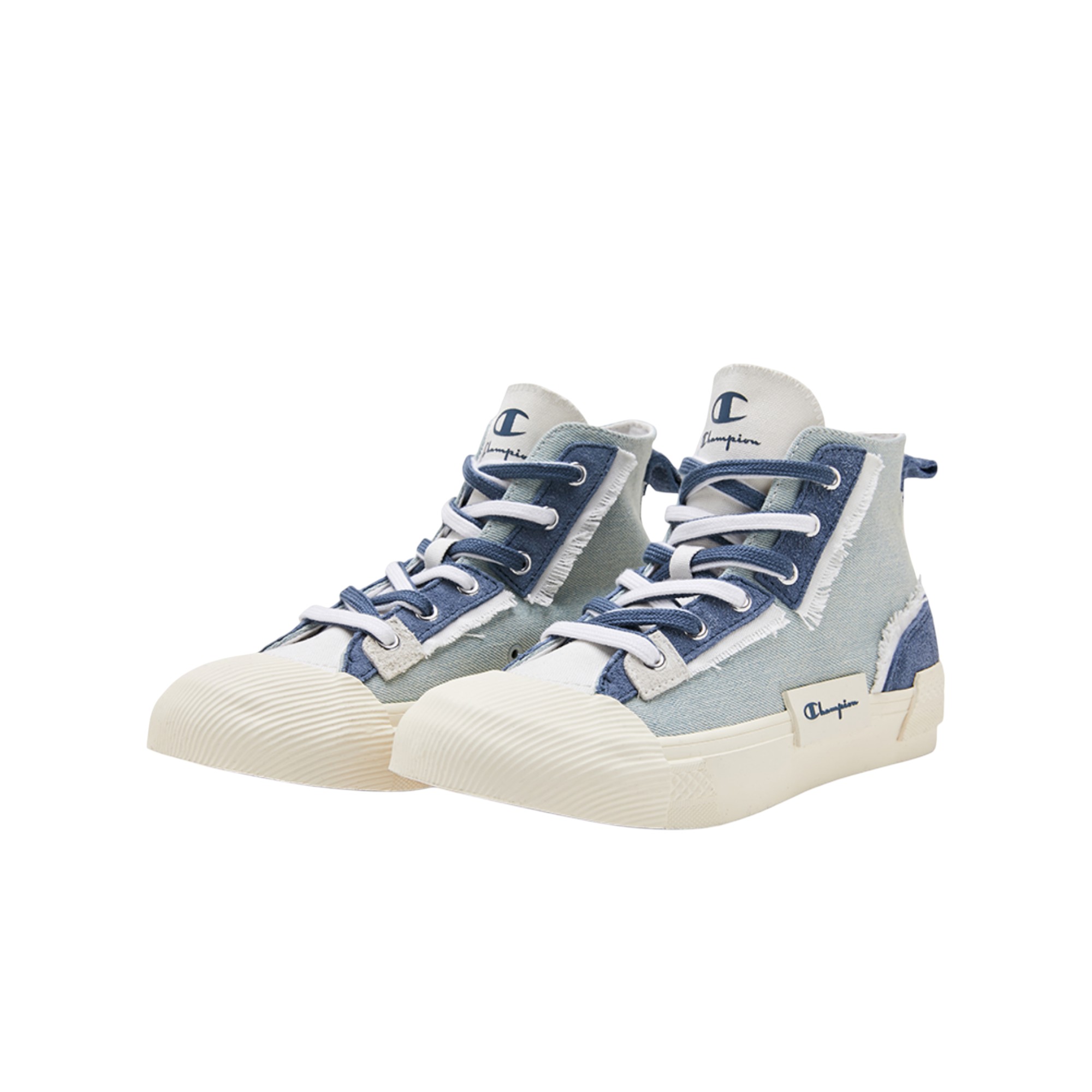 Champion Campus Canvas Shoes Men High-Top Blue