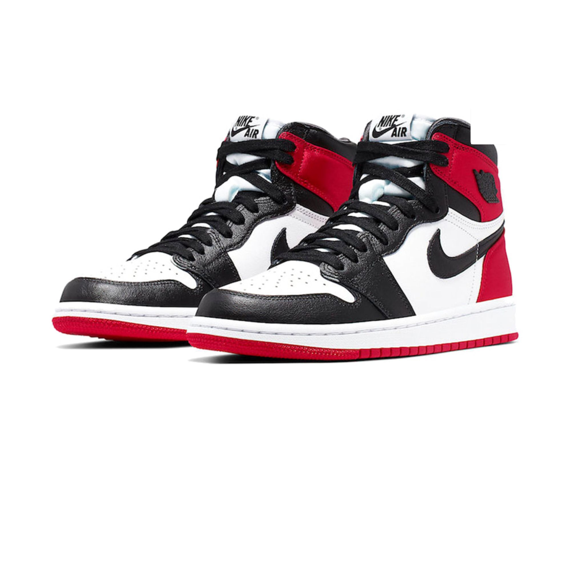 Jordan 1 Retro High Satin Black Toe Women's