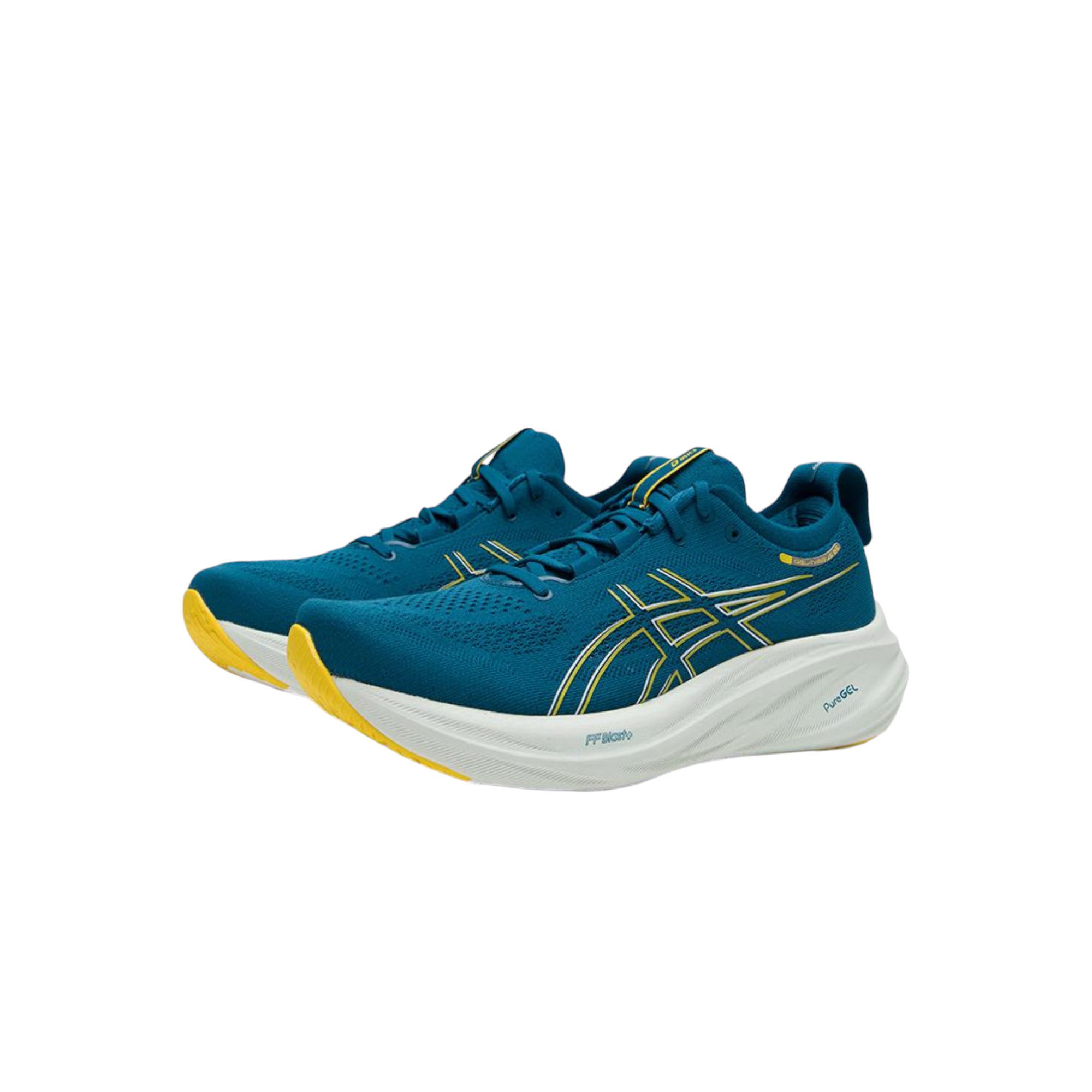 Asics Gel Nimbus 26 'Evening Teal Light Mustard'