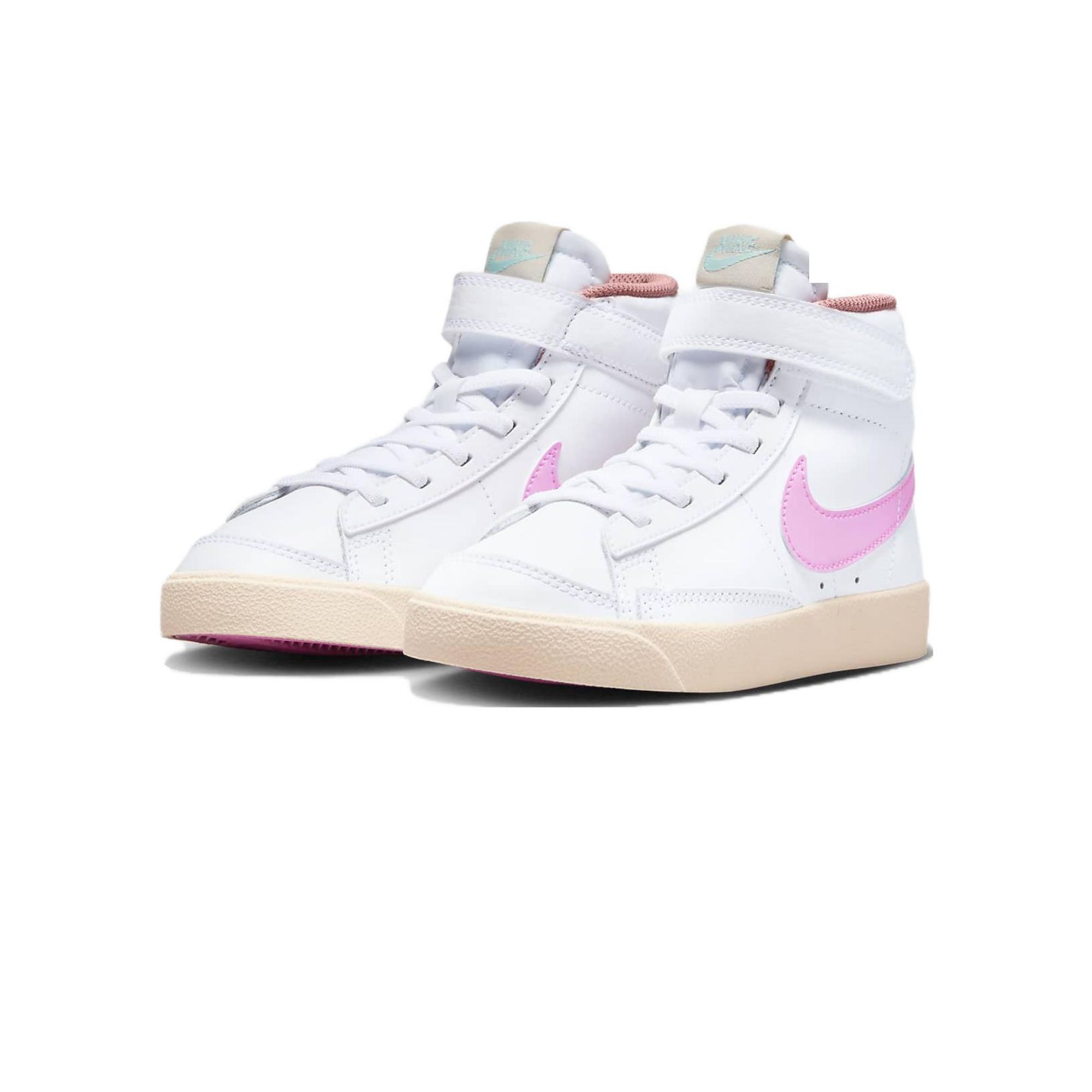 Nike Blazer Skateboard Shoes Kids High-Top White/Pink