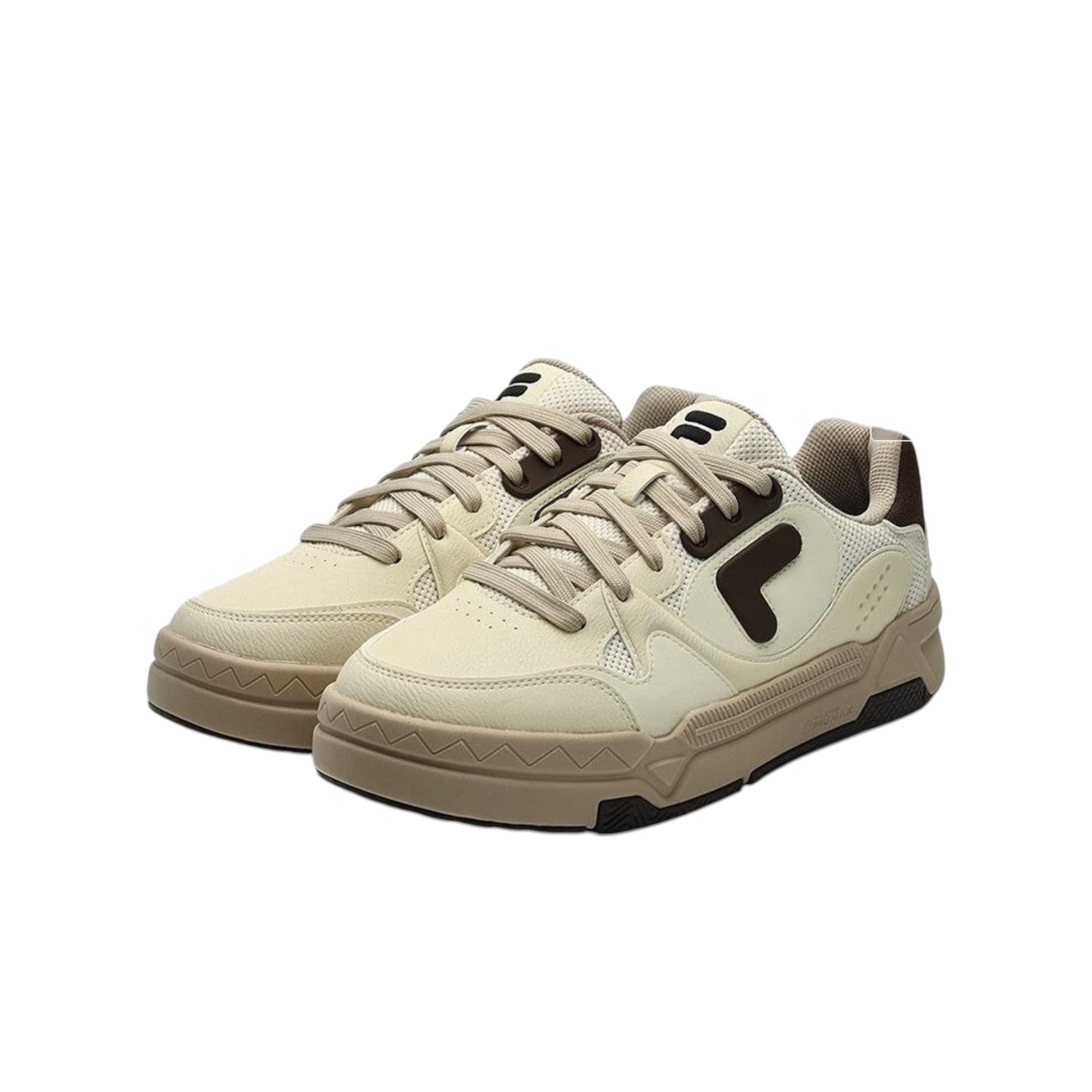 FILA FUSION BANK DX Skateboard Shoes Men Low-Top Antique White