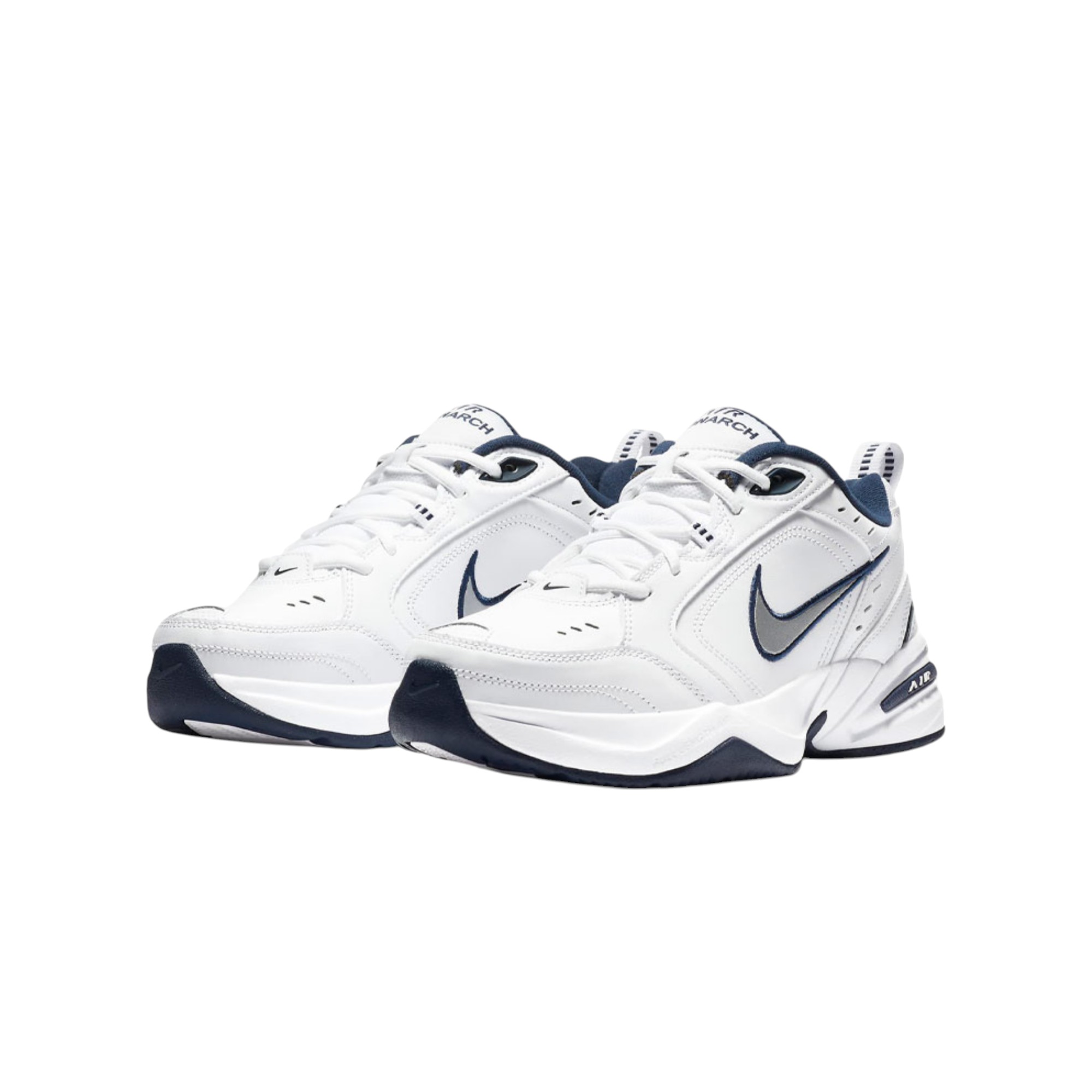 Nike Air Monarch Iv White Navy