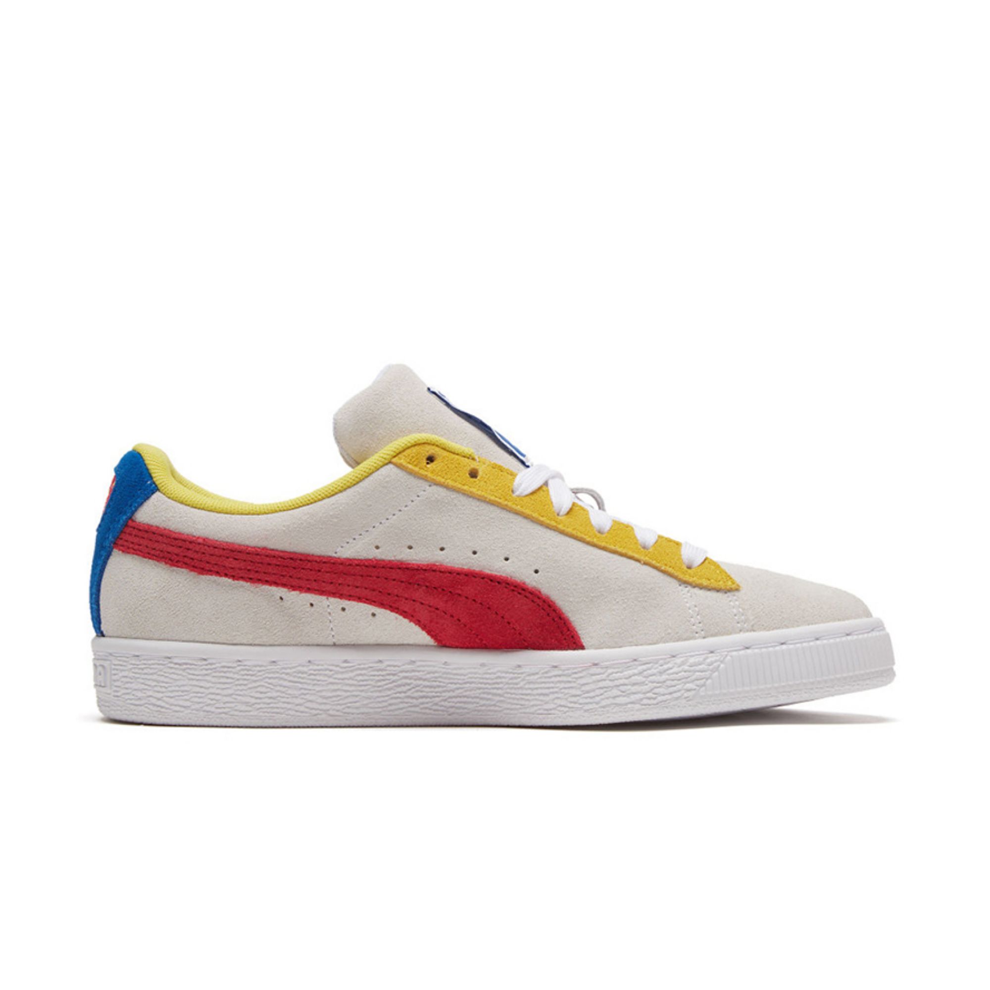 PUMA Suede Skateboard Shoes Unisex Low-top White/gray/red/yellow/blue