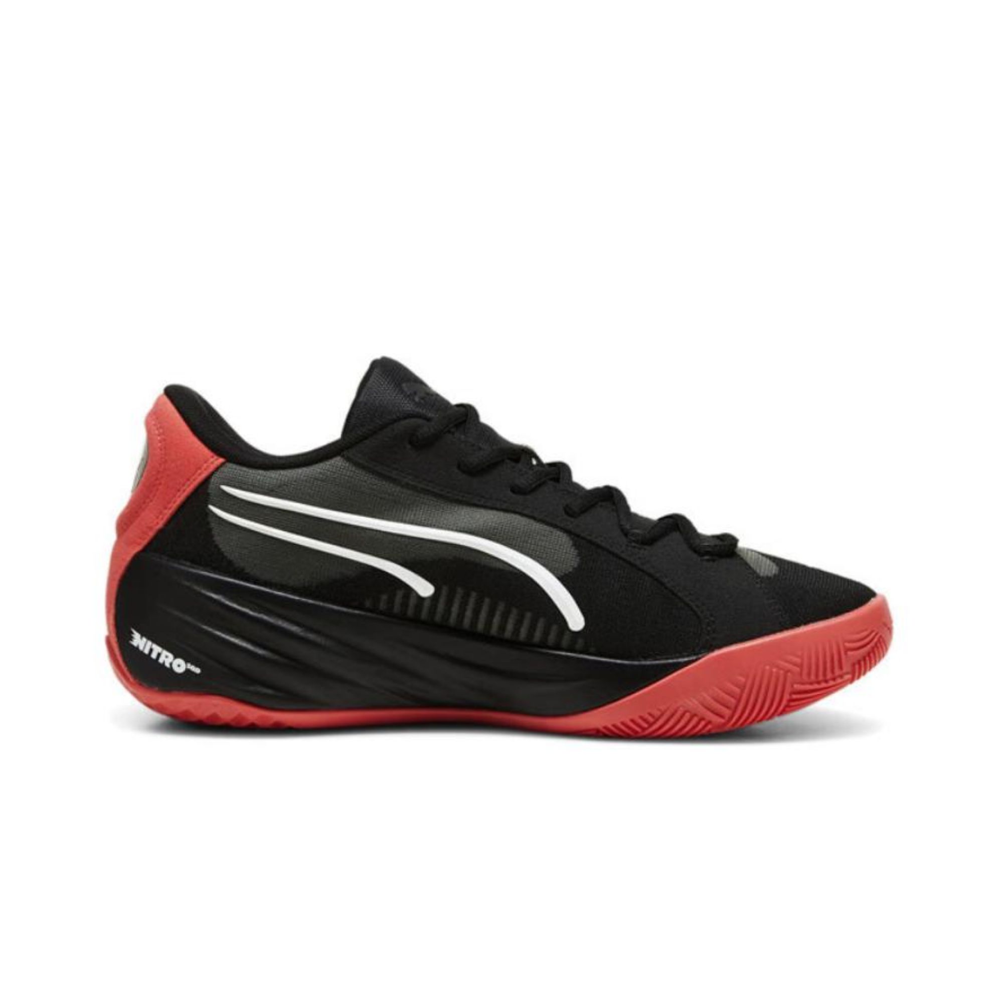 PUMA All-Pro Nitro Basketball Shoes Unisex Low-top Black/Red/White