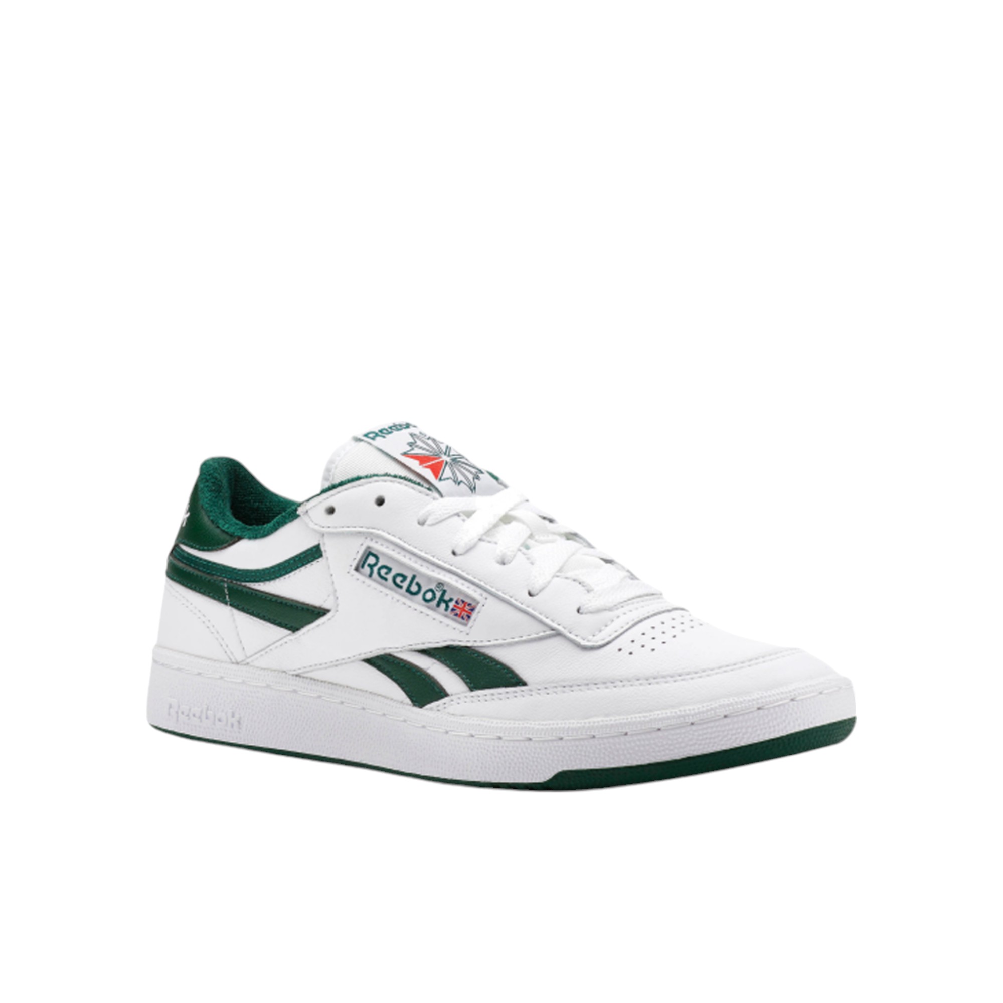 Reebok Revenge Skateboard Shoes Unisex Low-Top White/Green