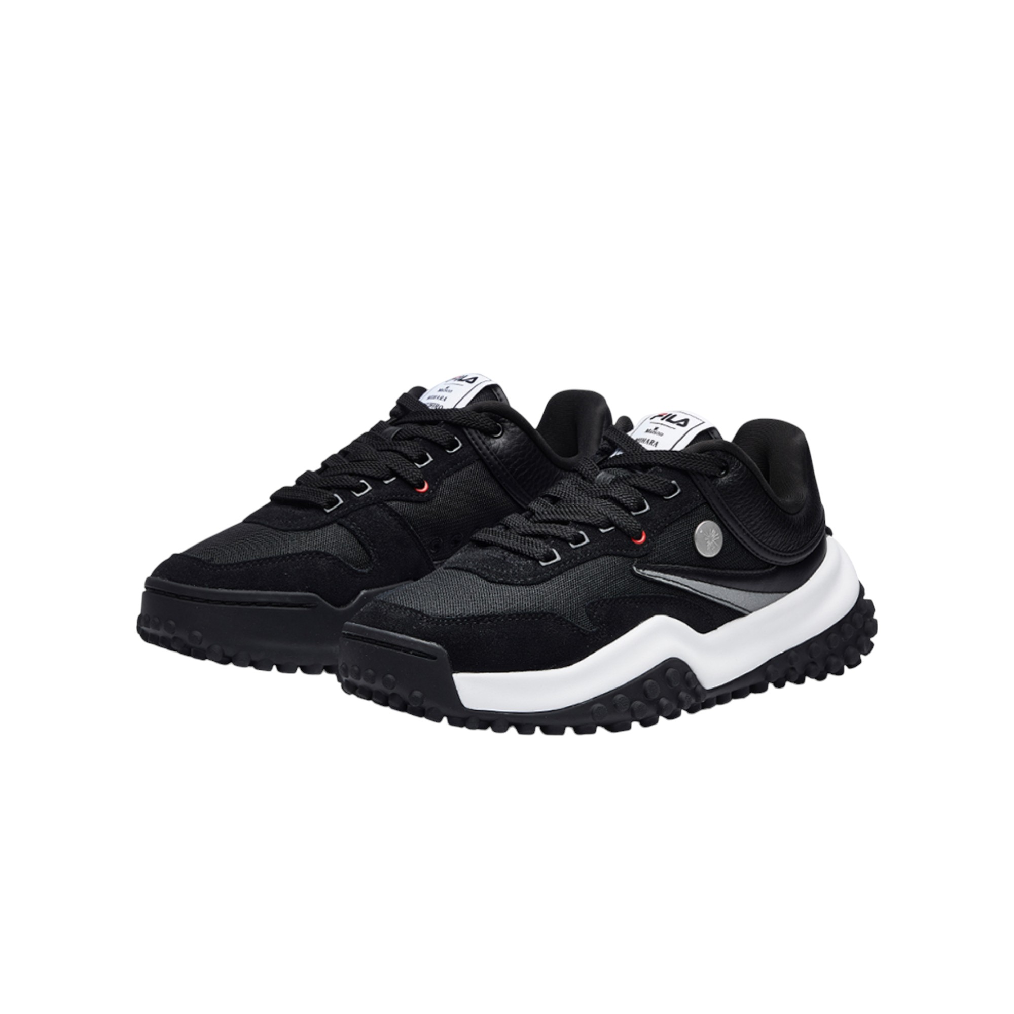 Mihara Yasuhiro X FILA T1 Chunky Sneakers Men Low-Top Black