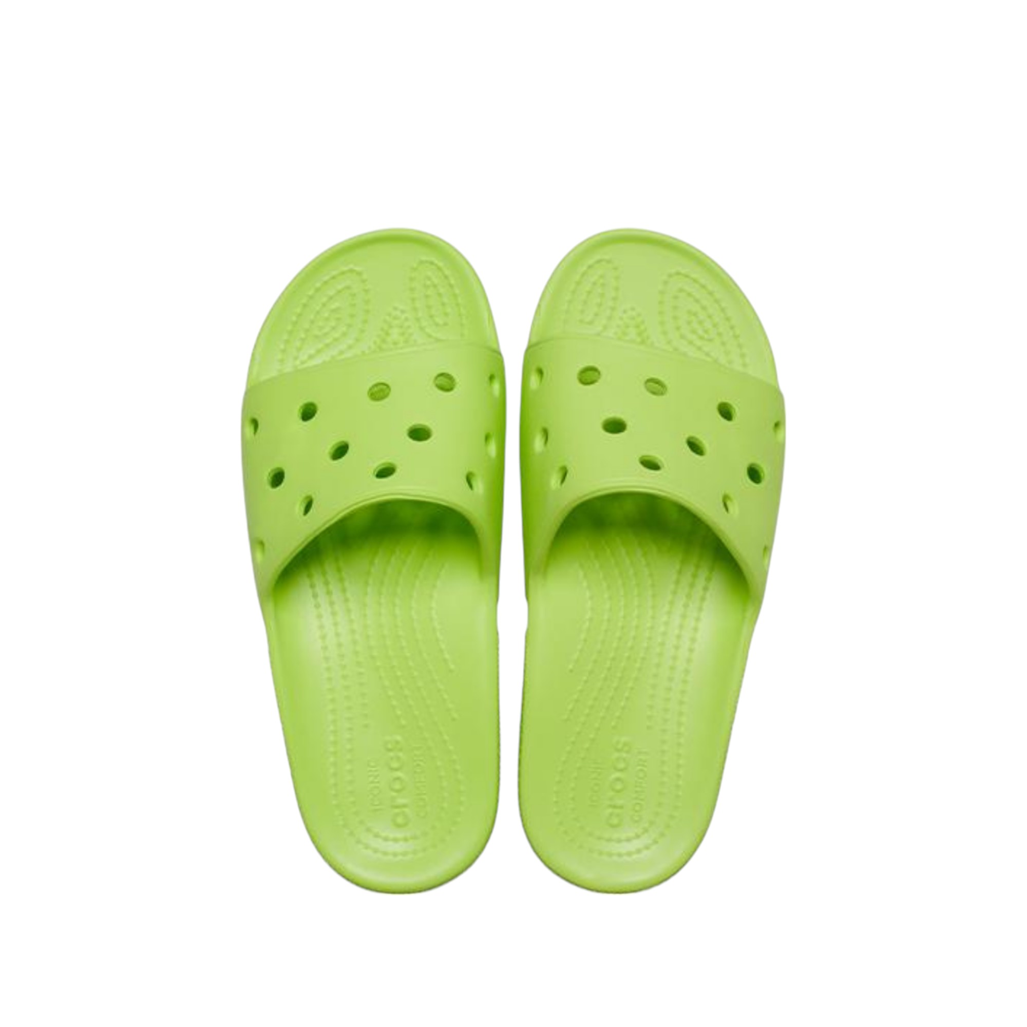 Crocs Slide Slippers Women's Lime Green