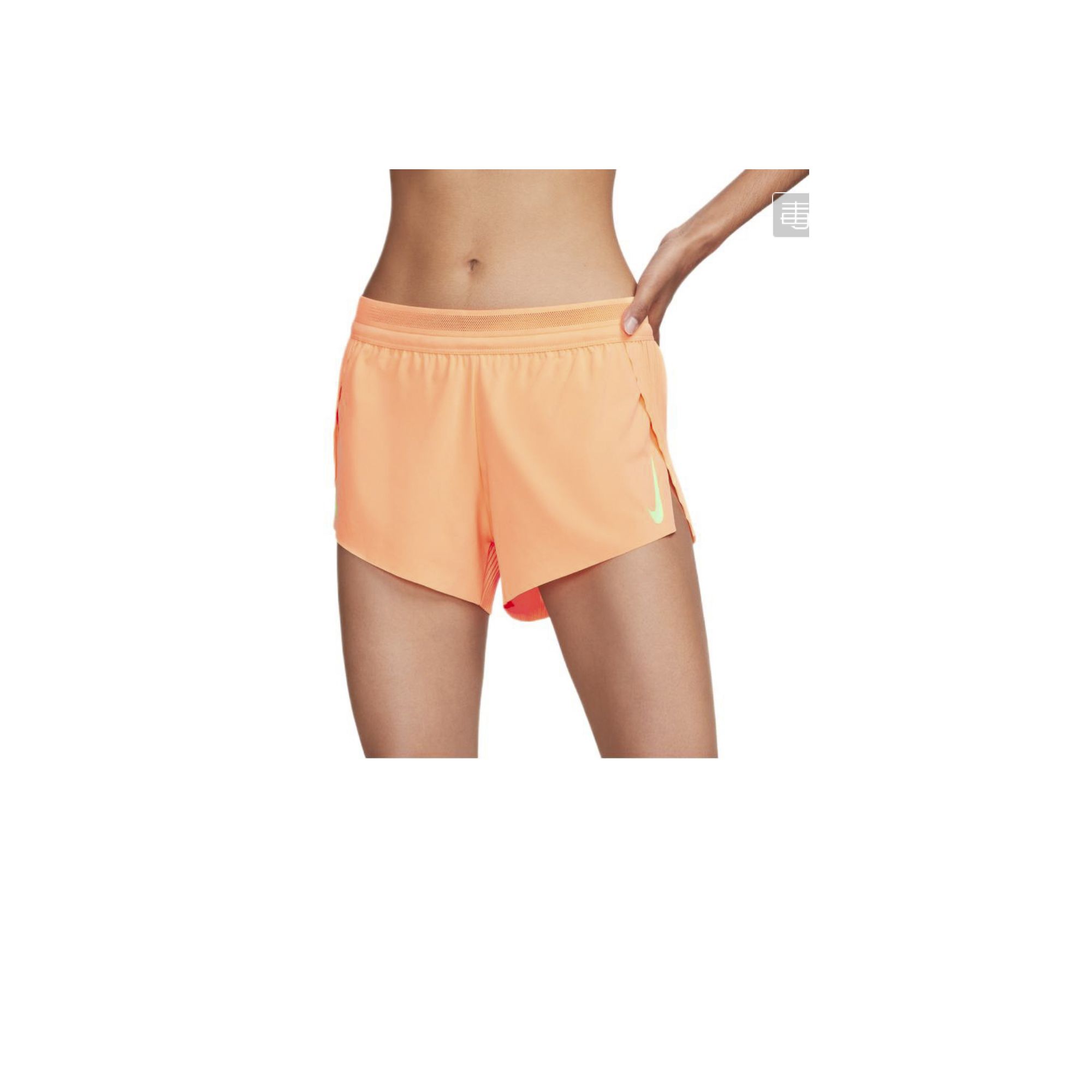 Nike Aero Swift Mid-Rise Fitness Women's Casual Shorts Orange