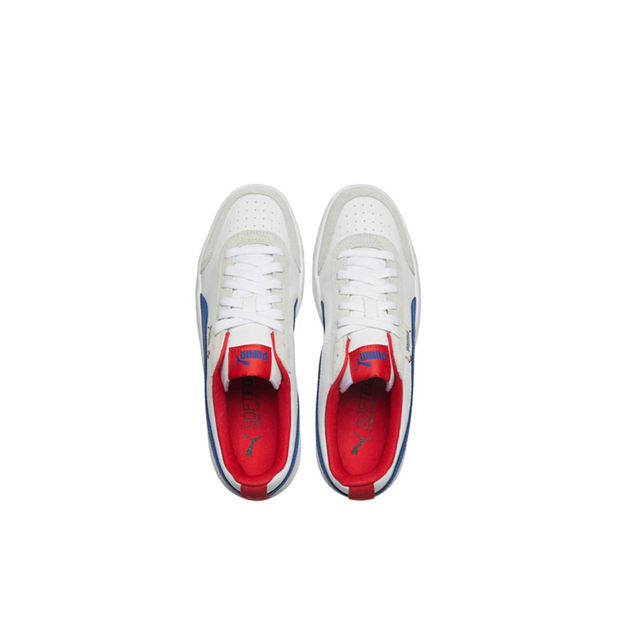 PUMA Court Legend Skateboard Shoes Unisex Low-top White/Blue/Red