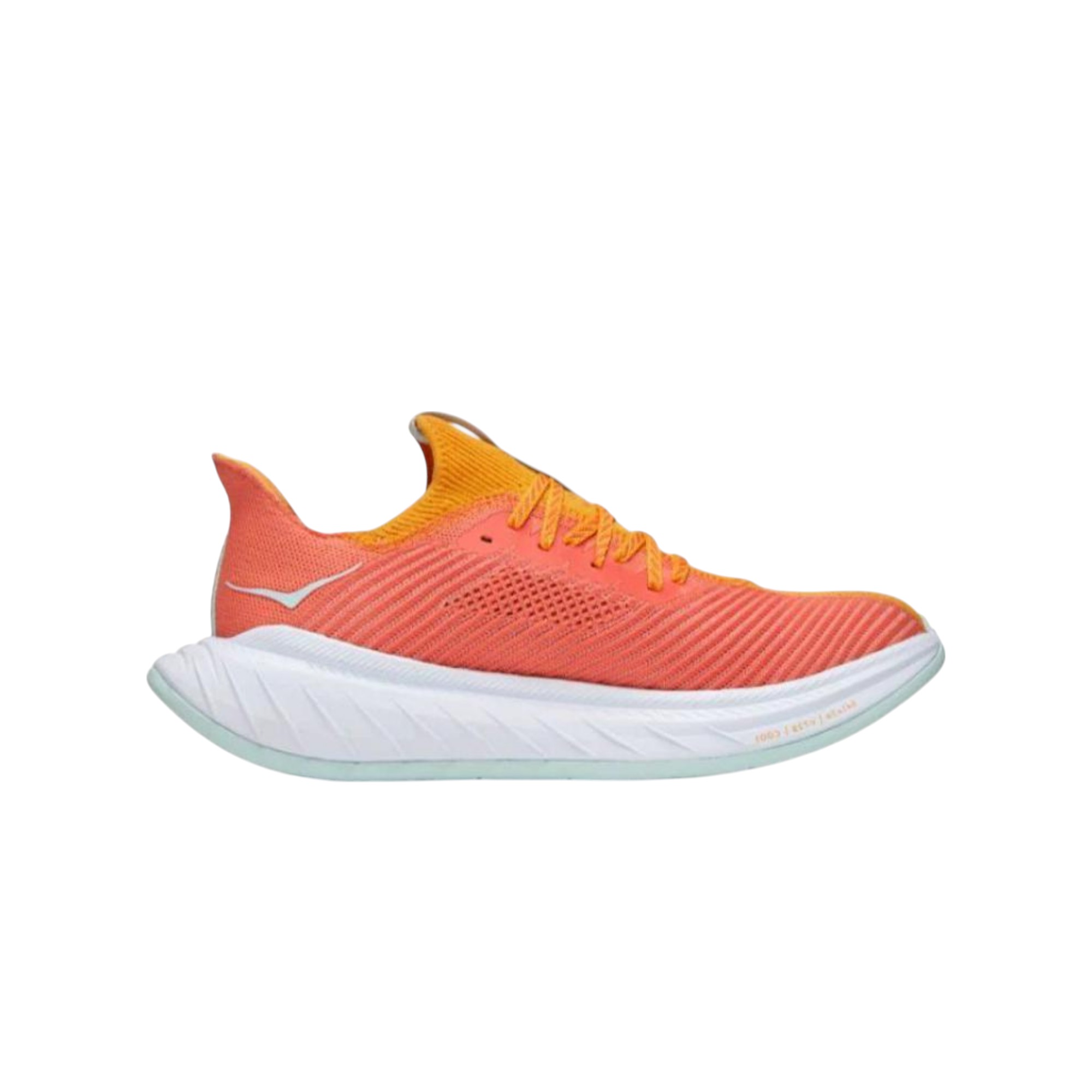 HOKA ONE ONE Carbon X3 Running Shoes Women's Low-Top Laser Yellow/Tea Rose Orange