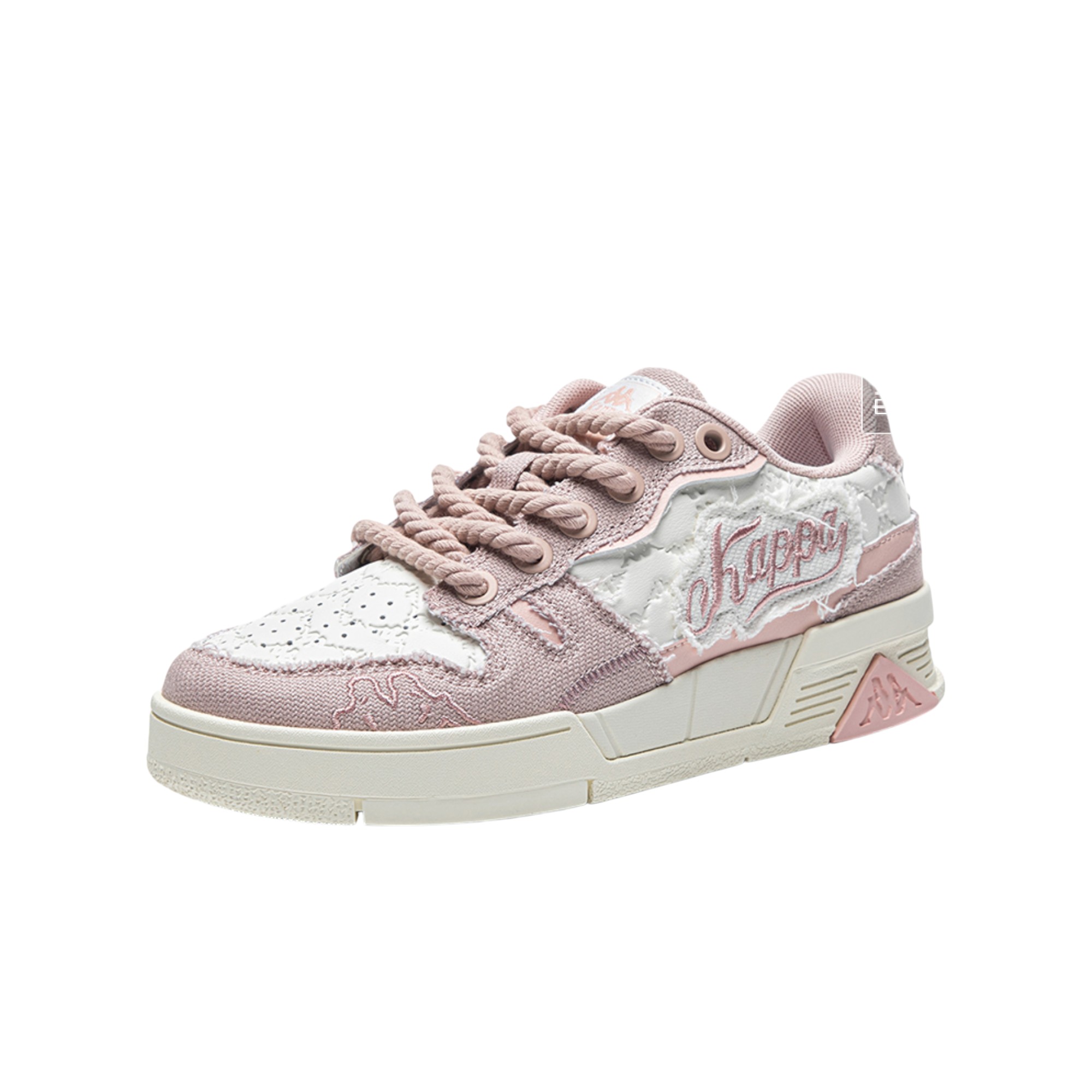 Kappa Skateboard Shoes Women's Low-Top Pink/White