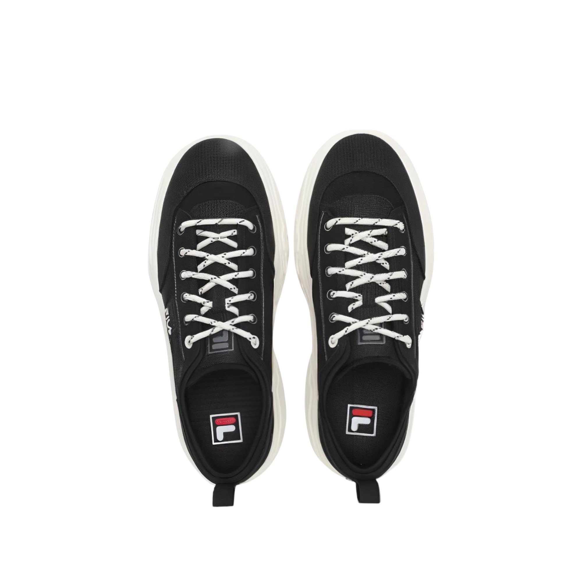 FILA ROCK Canvas Shoes Men Low-Top Black