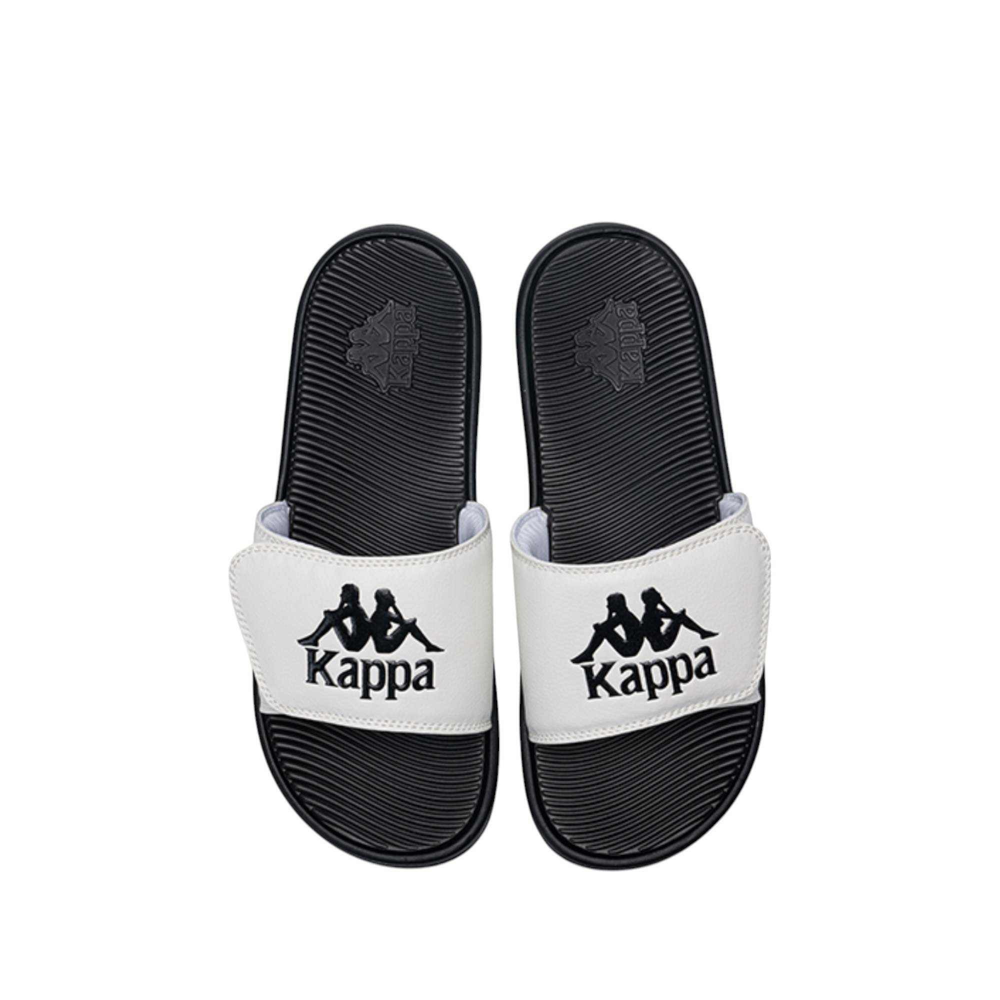 Kappa Slide Slippers Unisex White/Black