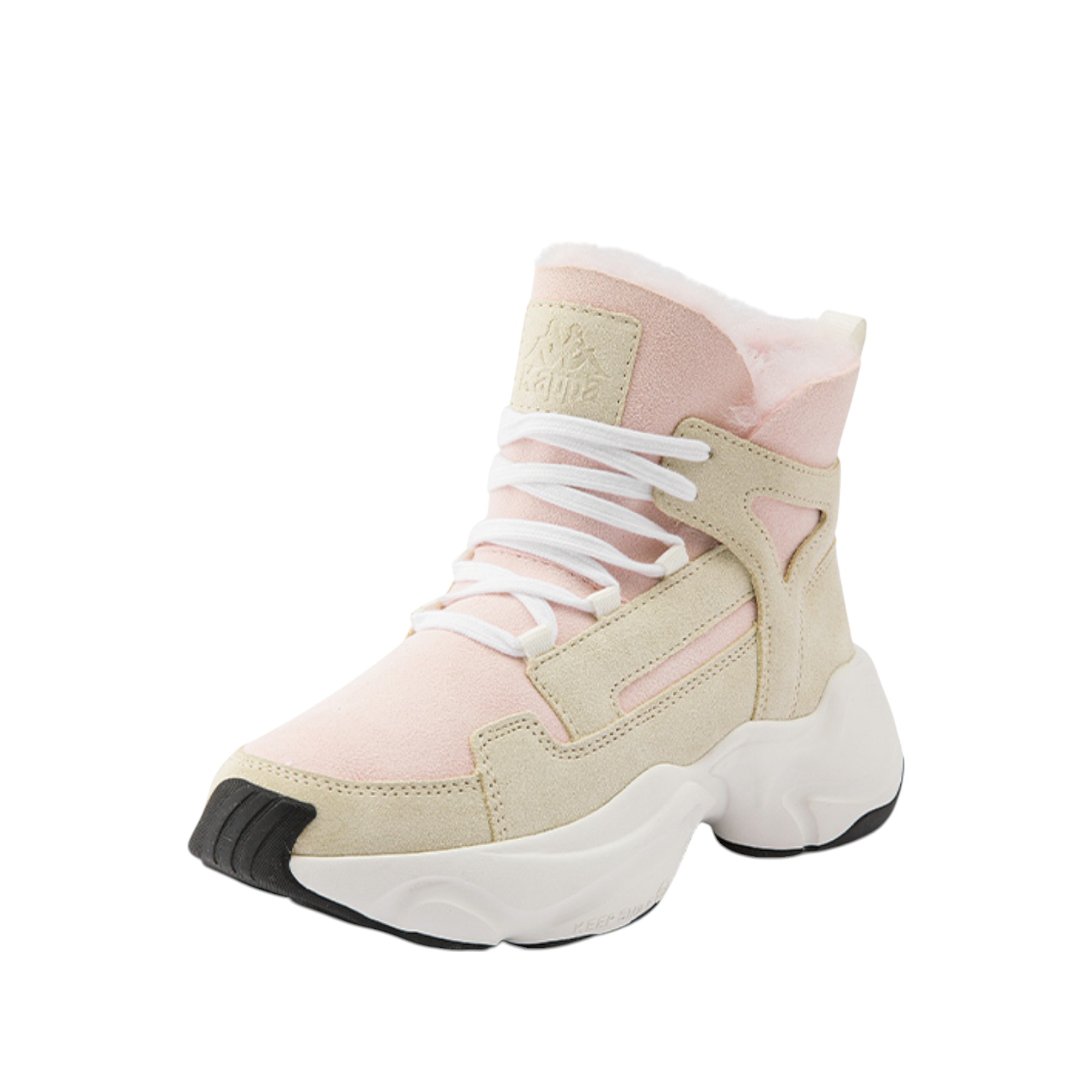 Kappa Casual Shoes Women's High-Top Pearl Pink