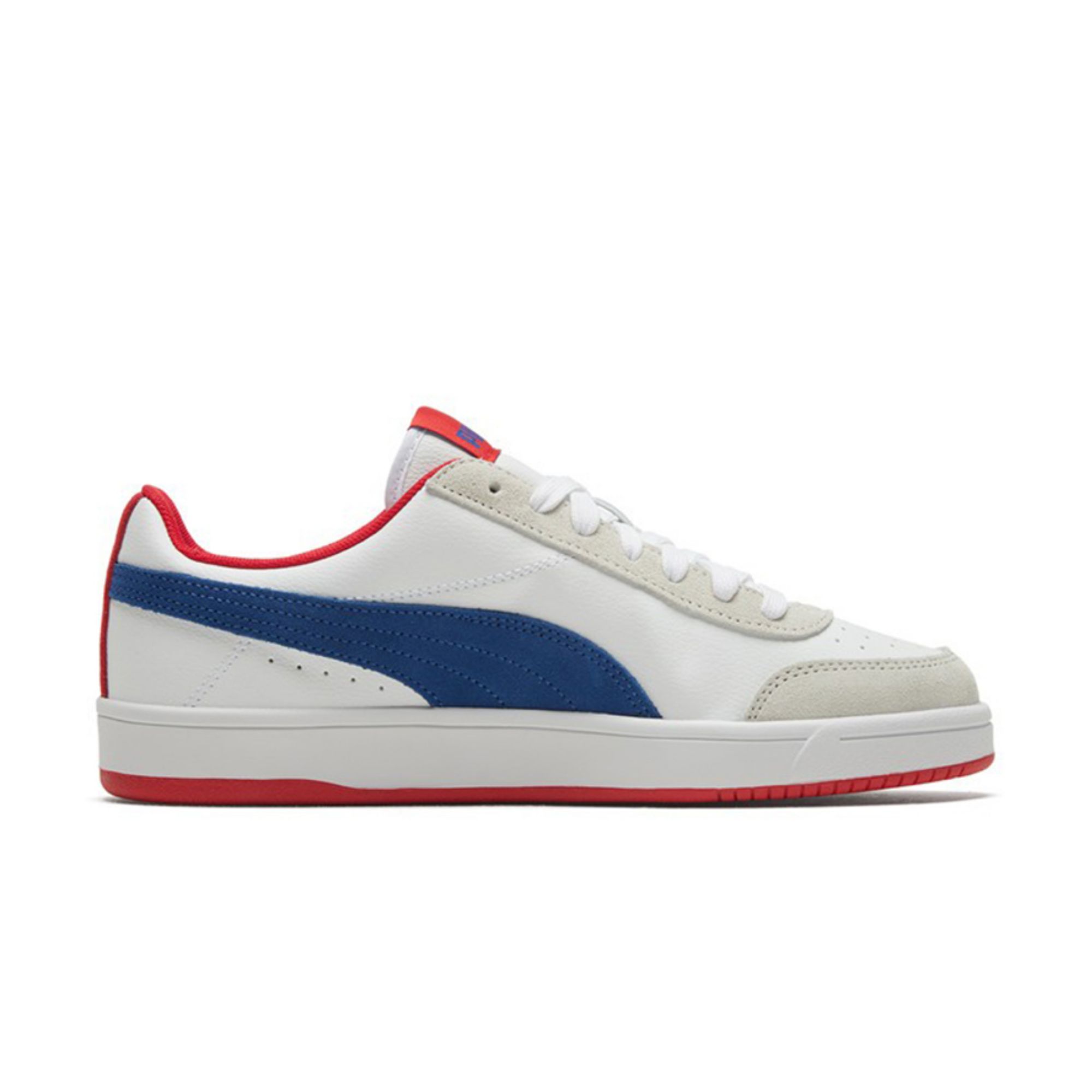 PUMA Court Legend Skateboard Shoes Unisex Low-top White/Blue/Red