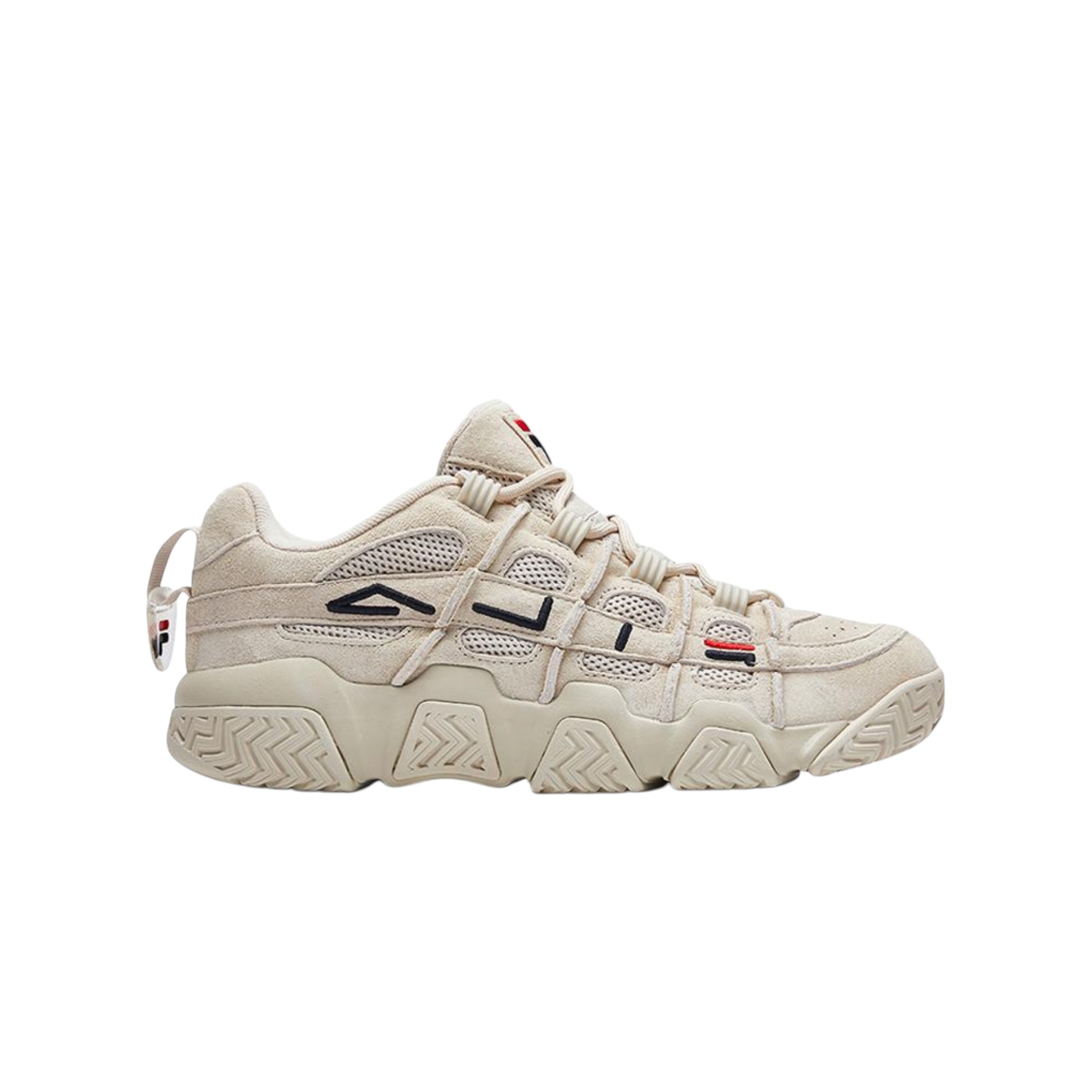 FILA Barricade Vintage Basketball Shoes Men Low-Top Oatmeal