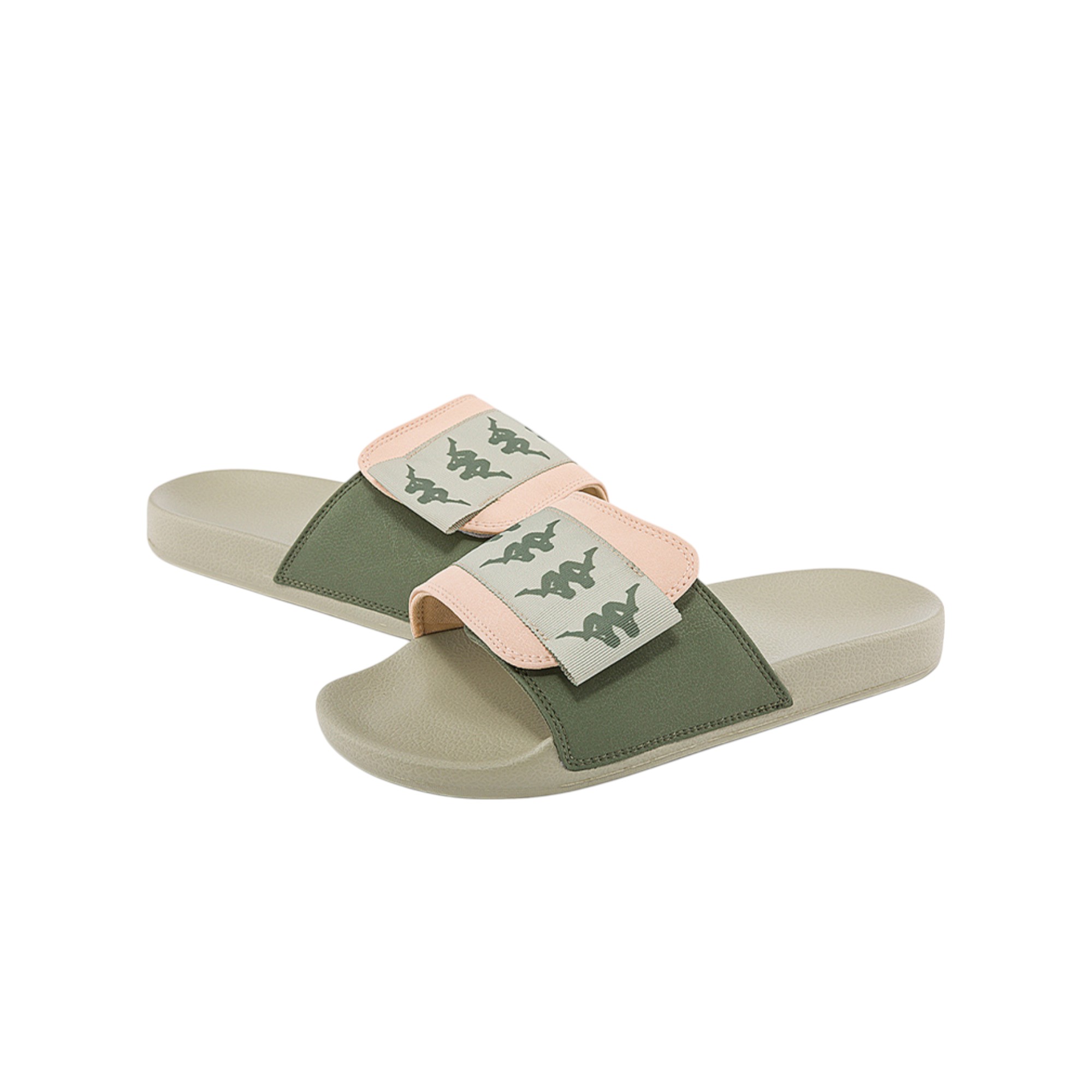 Kappa Slide Slippers Unisex Green/Brown