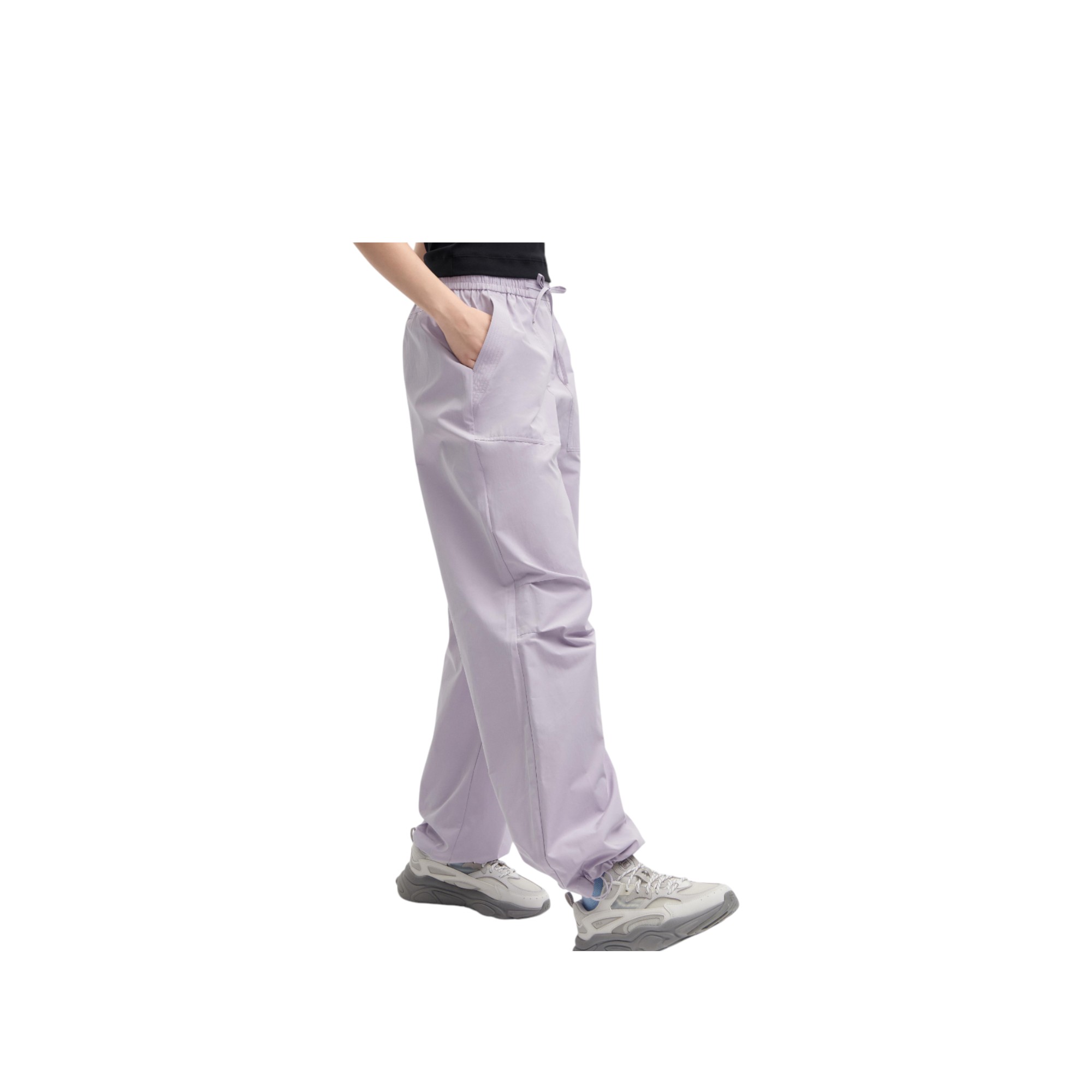 FILA Casual Pants Women's Light Cream Purple