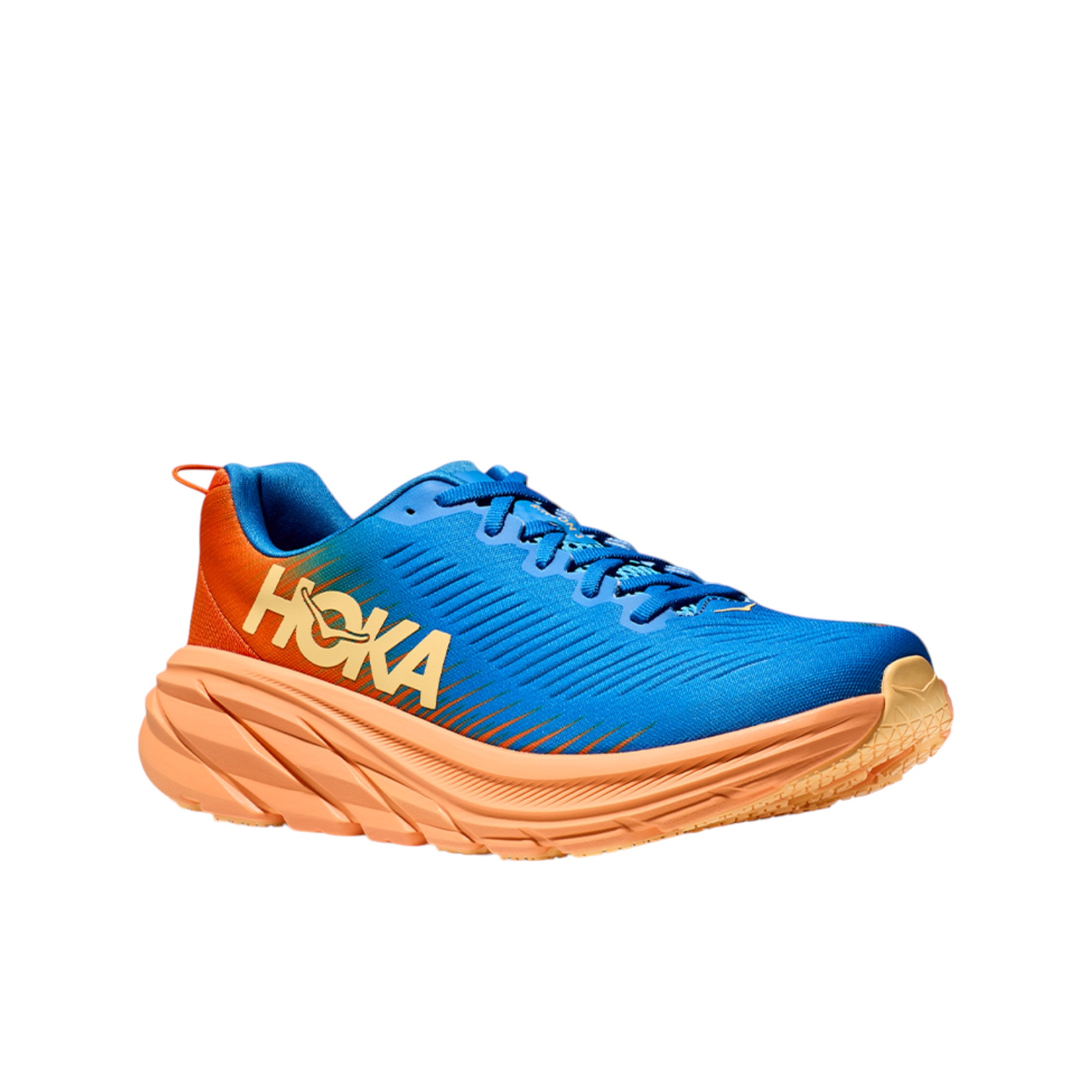 HOKA ONE ONE Rincon 3 Running Shoes Men Low-Top Blue/Orange