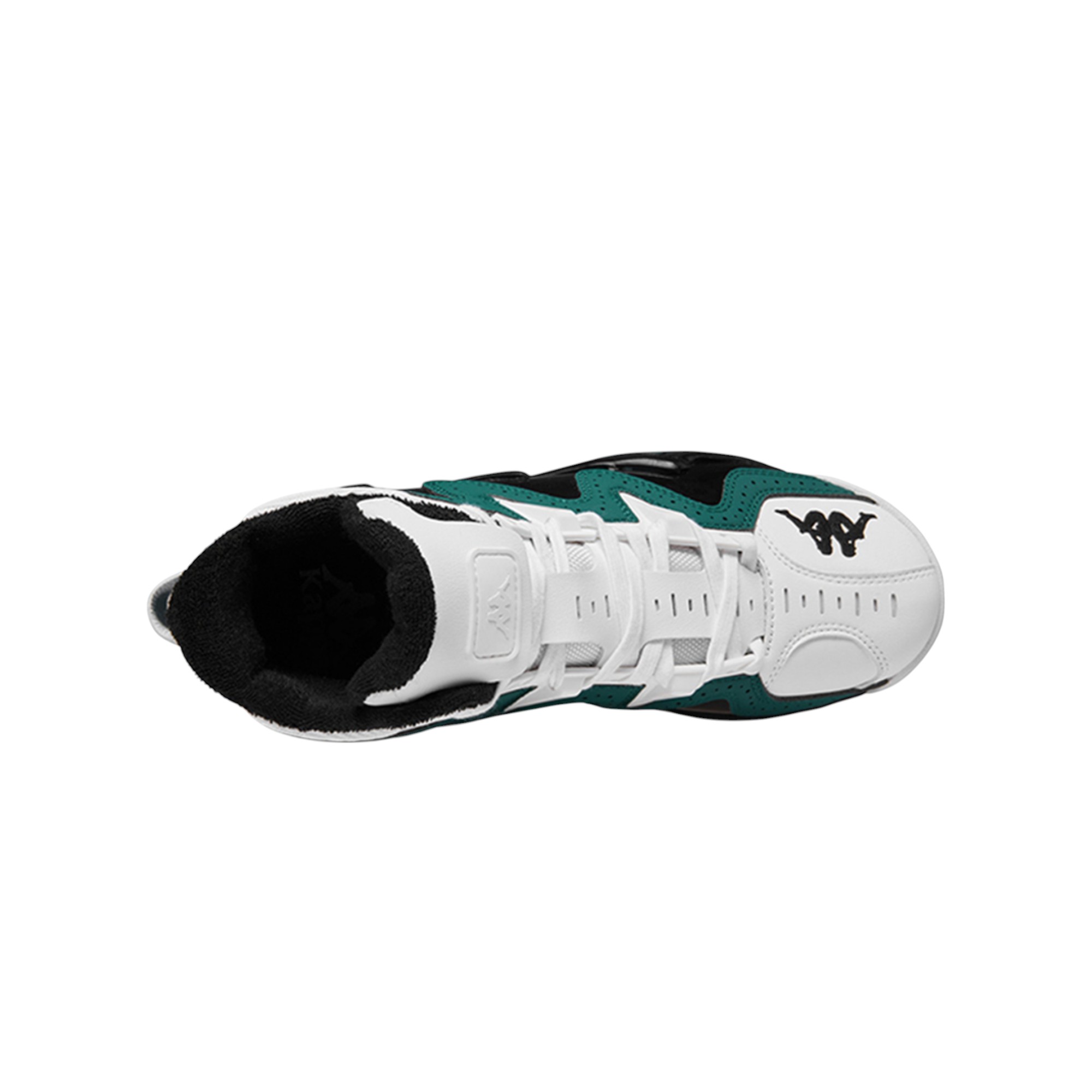 Kappa Vintage Basketball Shoes Unisex High-Top Green/White/Black