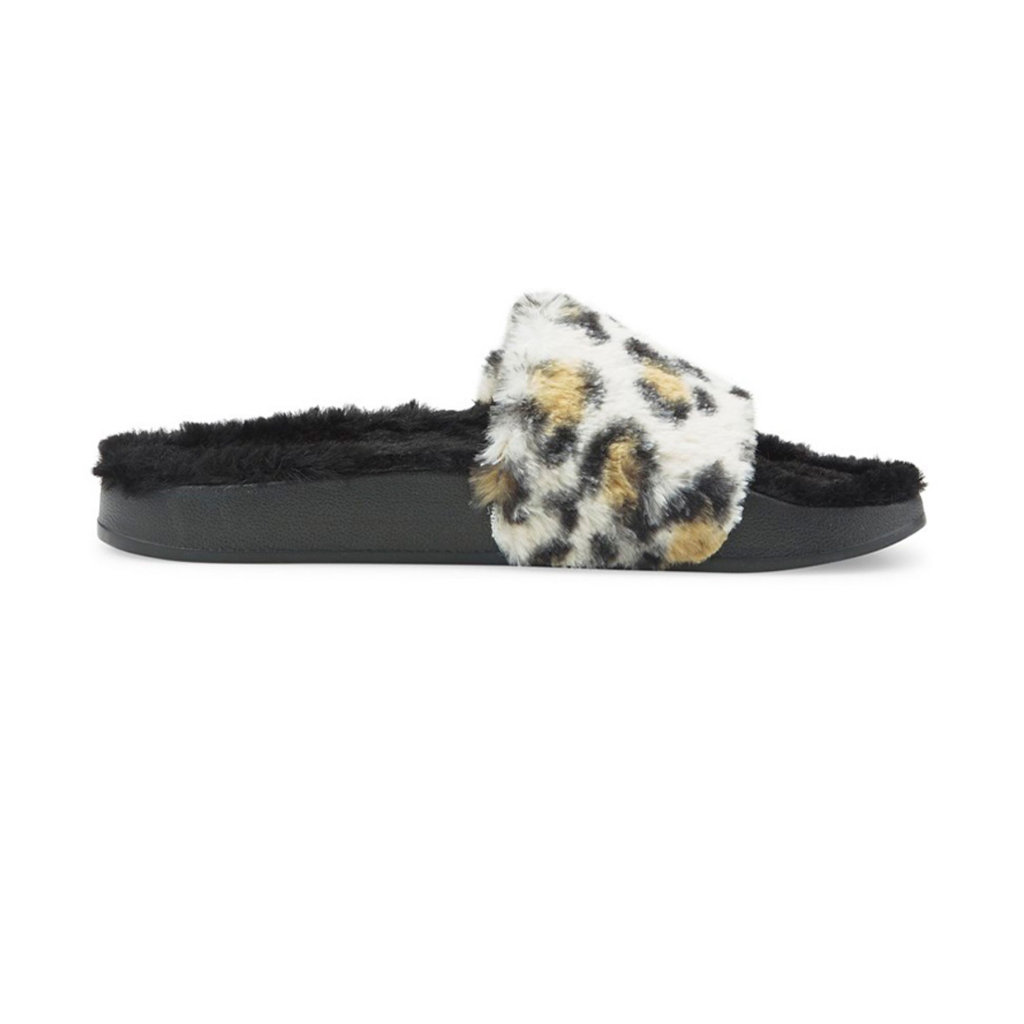 PUMA Leadcat Series Slide Slippers Women's Black/White/Leopard