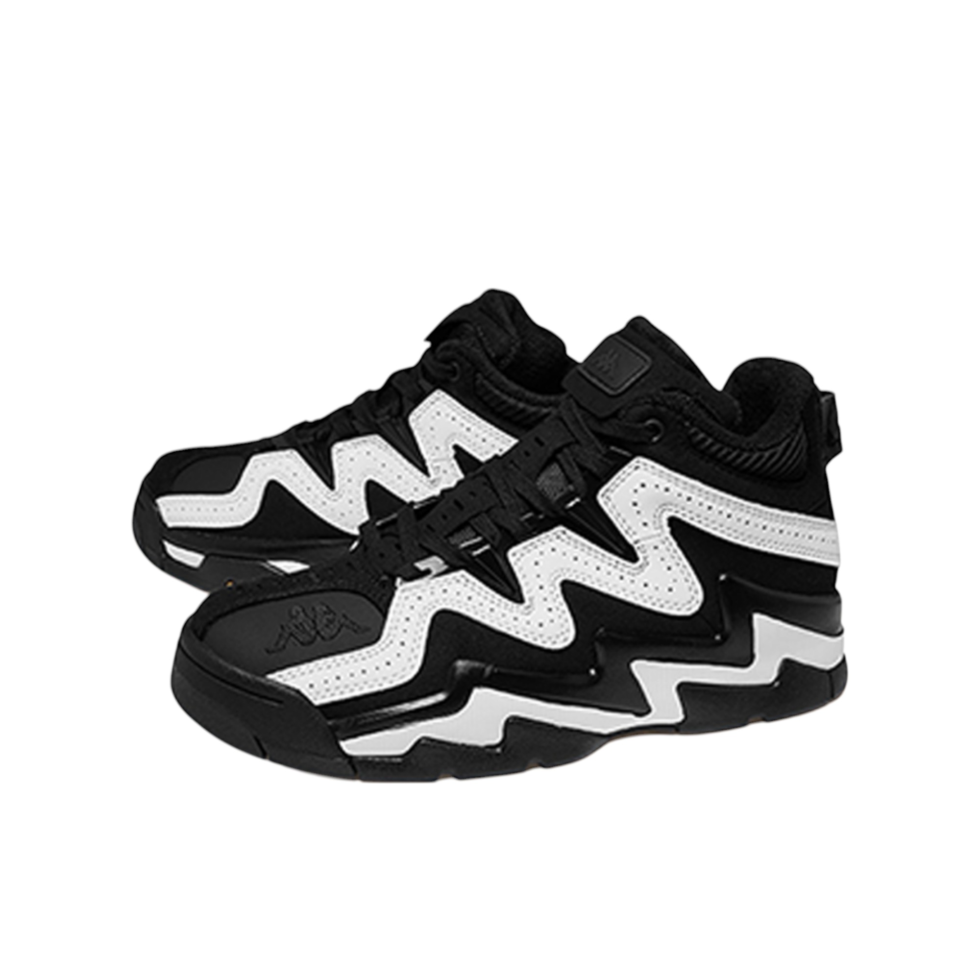 Kappa Vintage Basketball Shoes Unisex Mid-Top Black/White