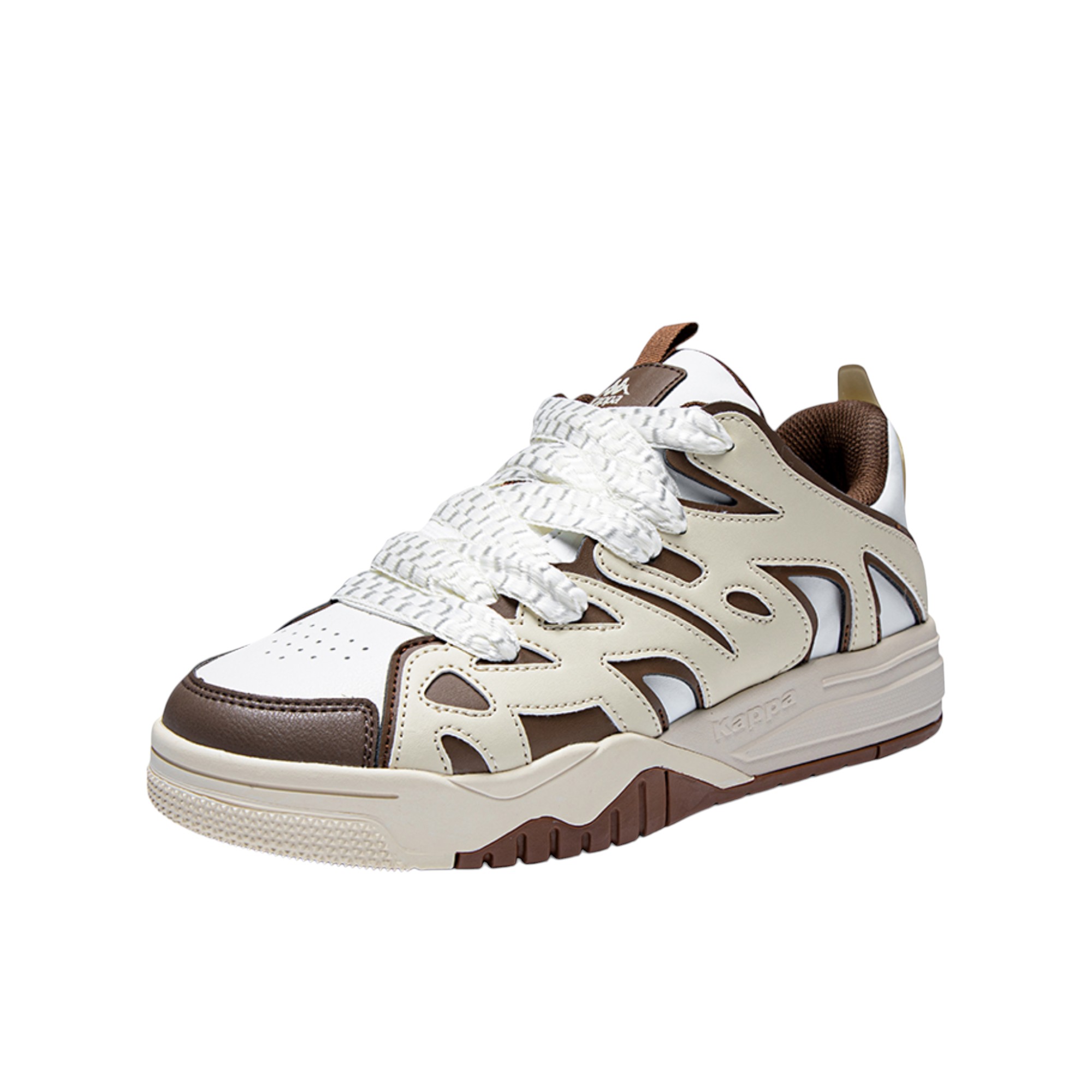 Kappa Skateboard Shoes Men Low-Top White