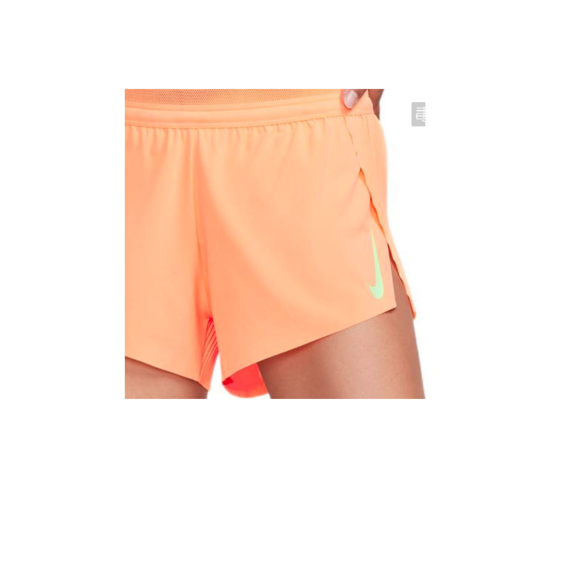 Nike Aero Swift Mid-Rise Fitness Women's Casual Shorts Orange