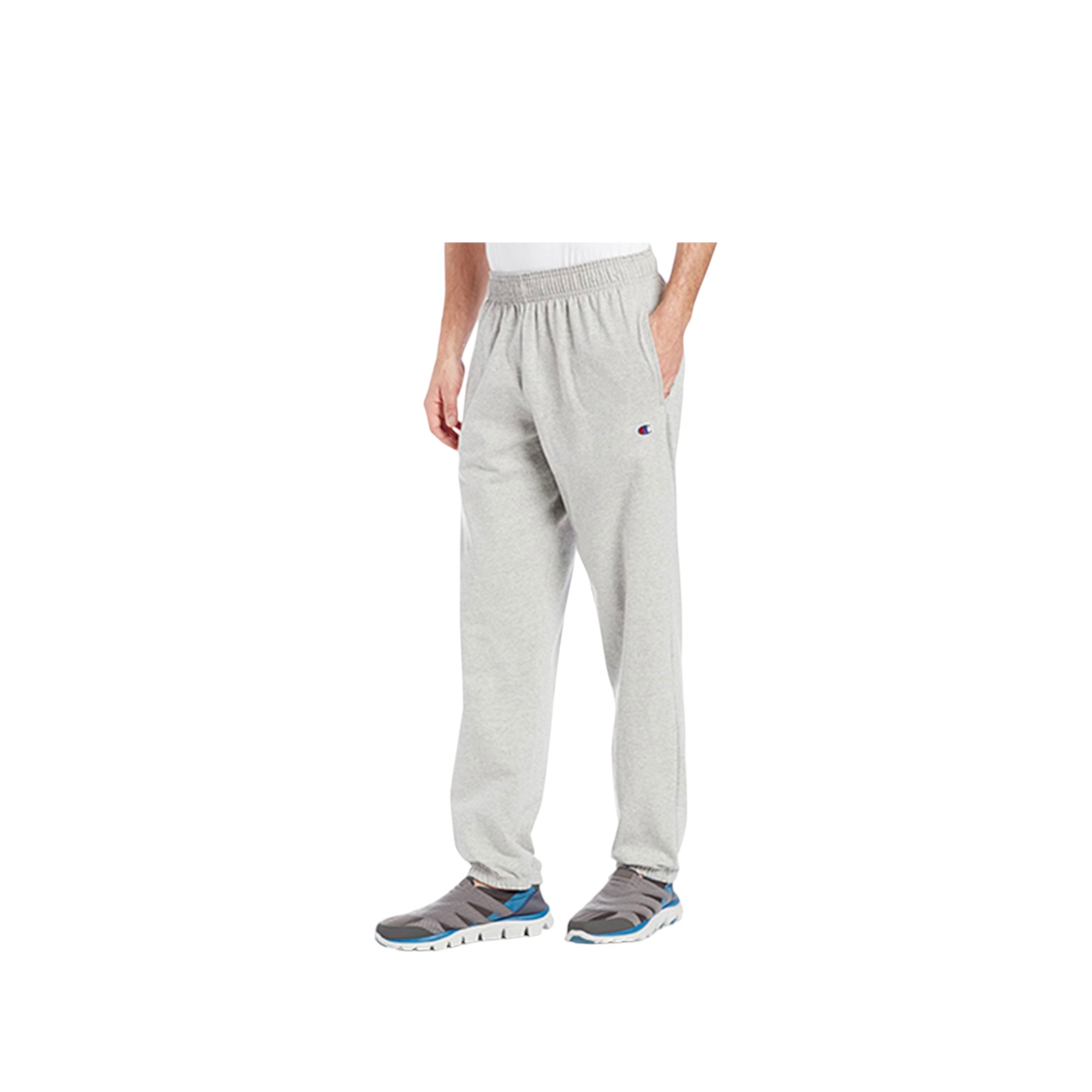 Champion Knitted Sweatpants Men Light Gray