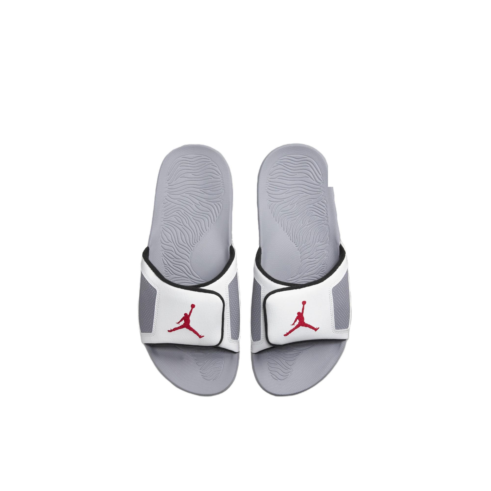 Jordan Hydro 3 Flip-flops Men Top White/cement Gray/black/fire Red